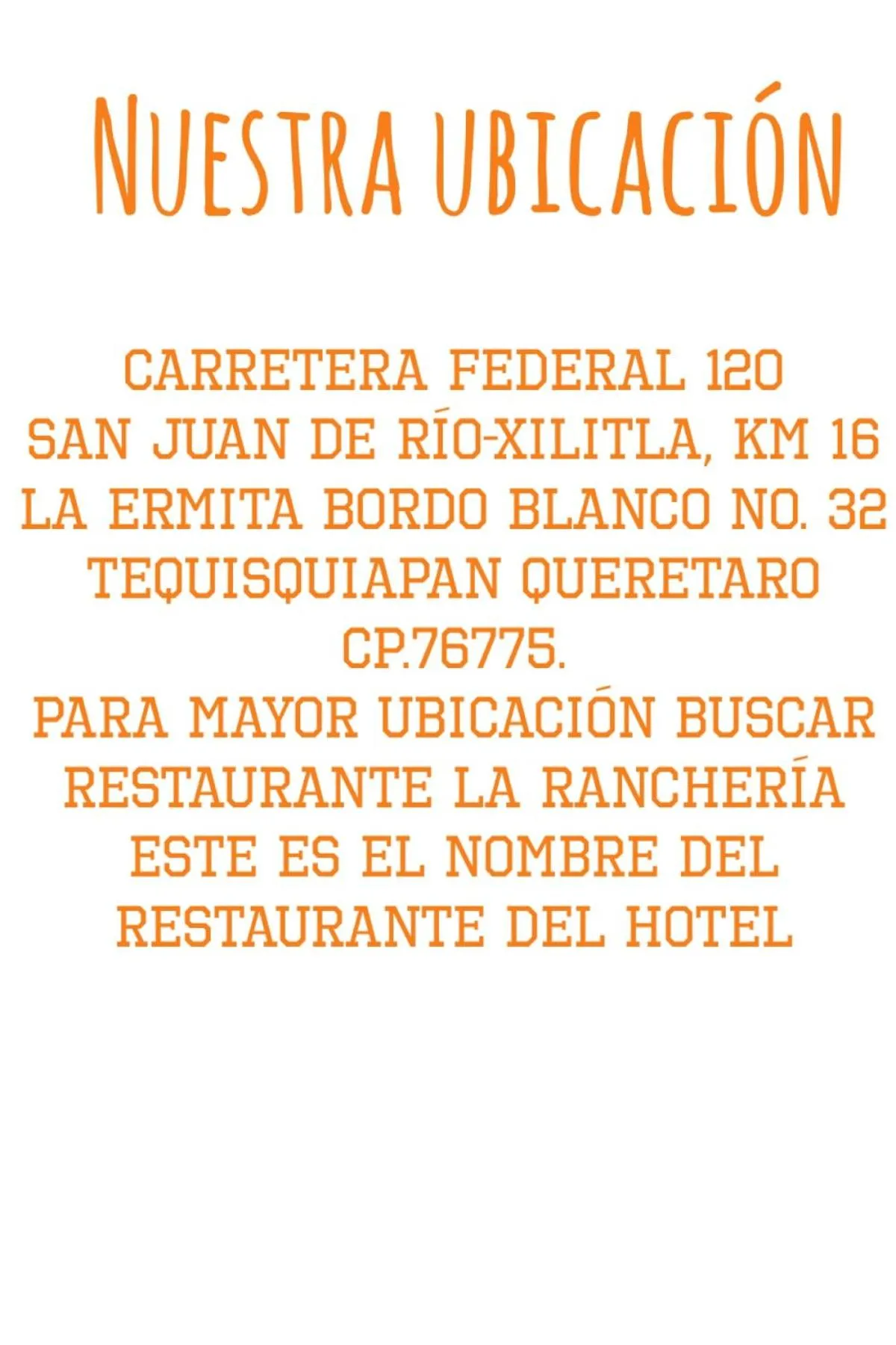 Location in Amanecer Ranchero