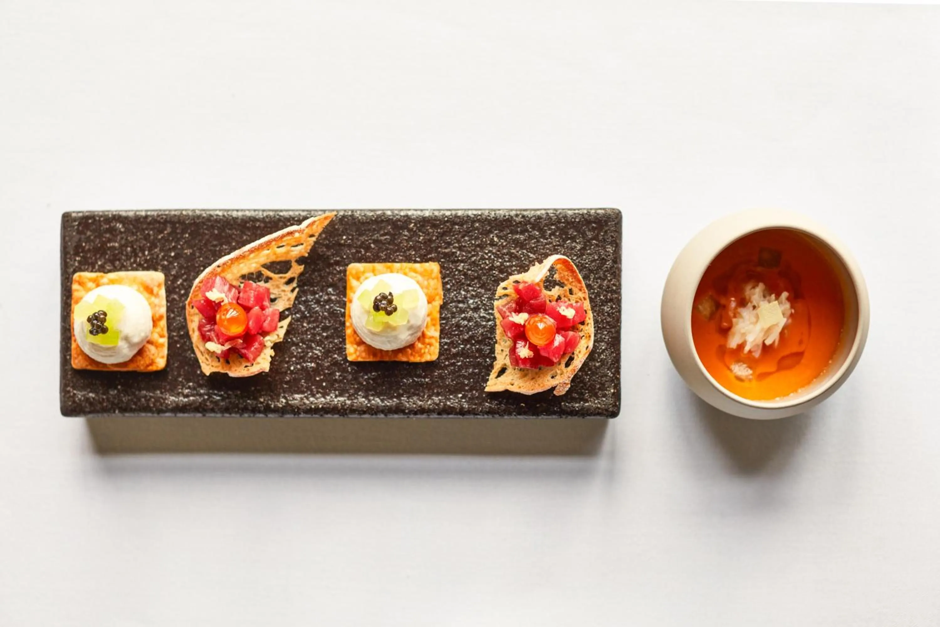 Food close-up in Gidleigh Park- A Relais & Chateaux Hotel