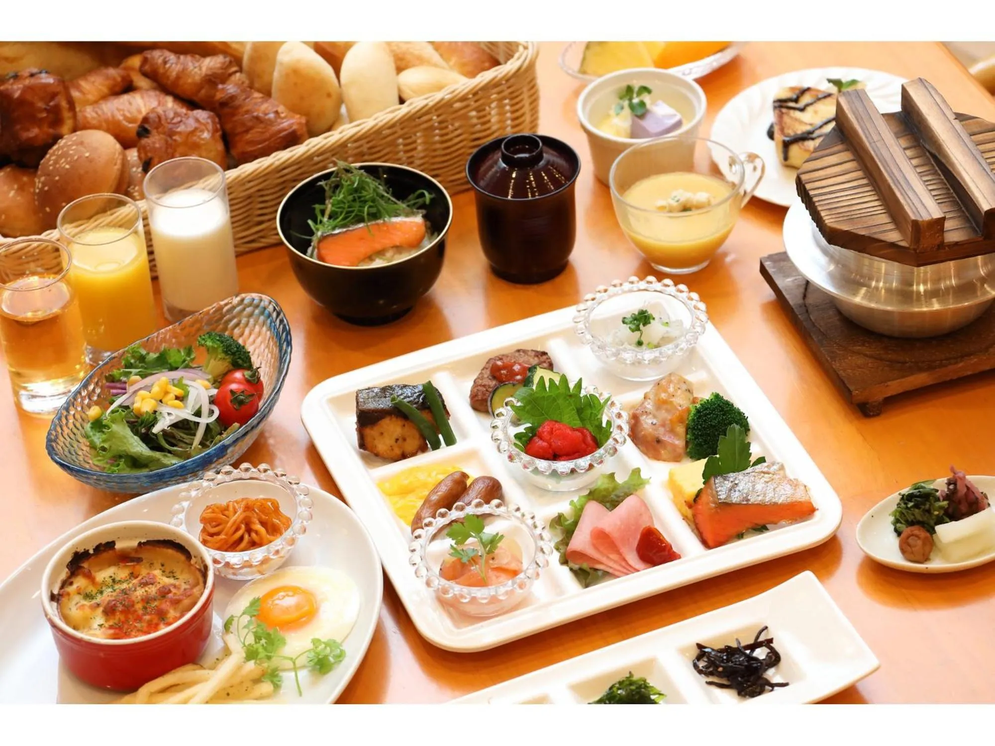 Buffet breakfast in SPA&HOTEL EURASIA MAIHAMA Closed the public Spa area