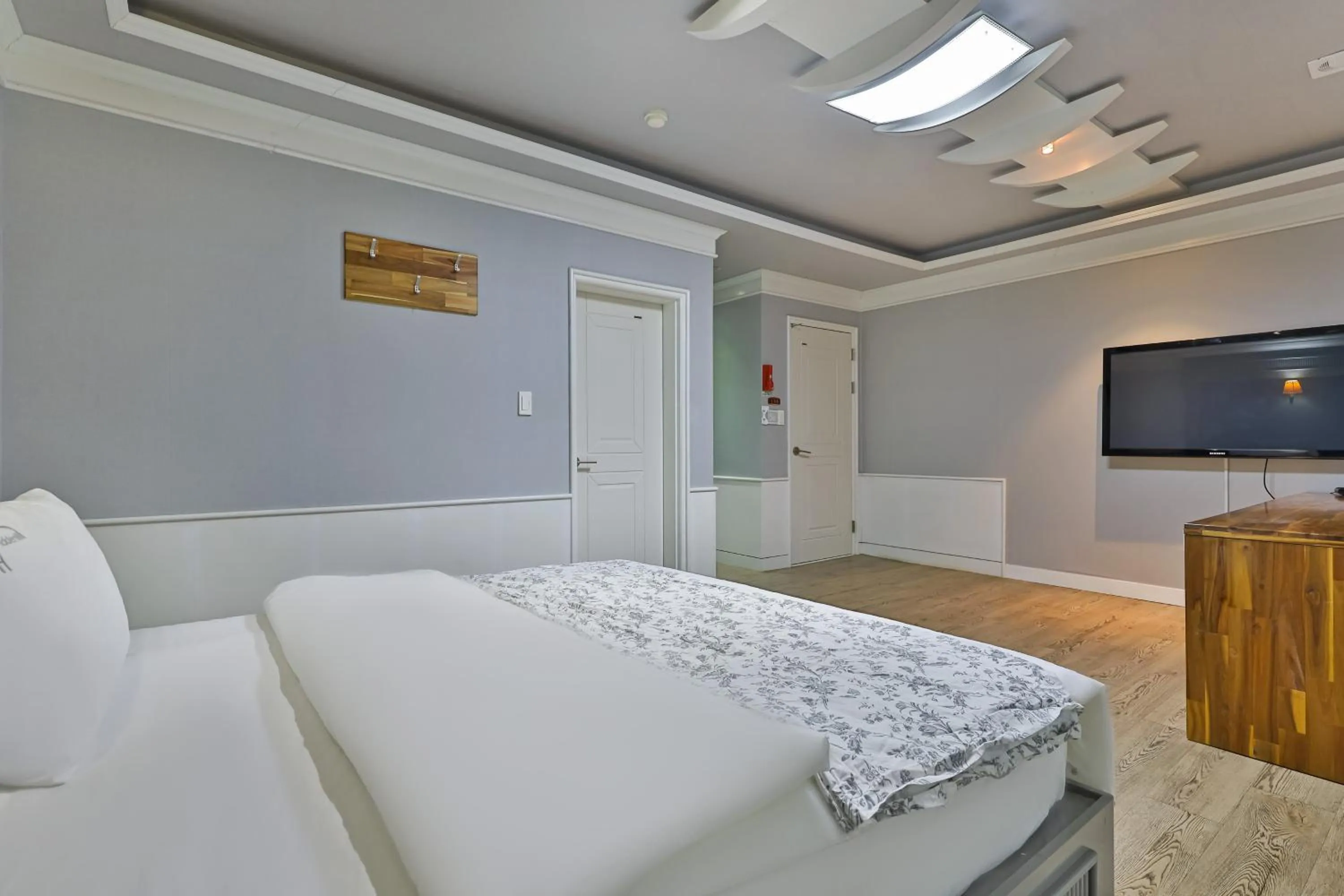 Bed in 히든힐불국사호텔