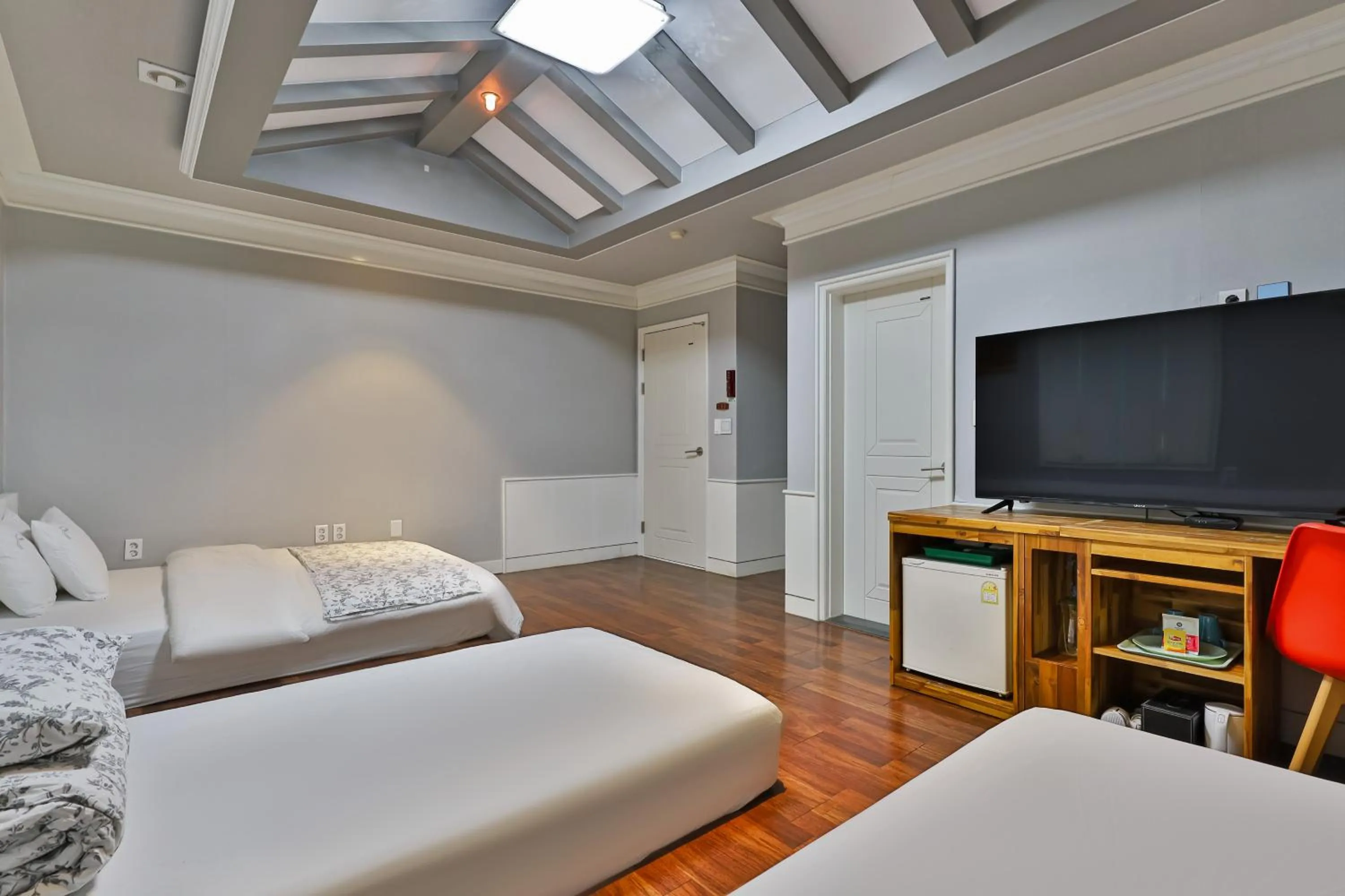 Bed in 히든힐불국사호텔