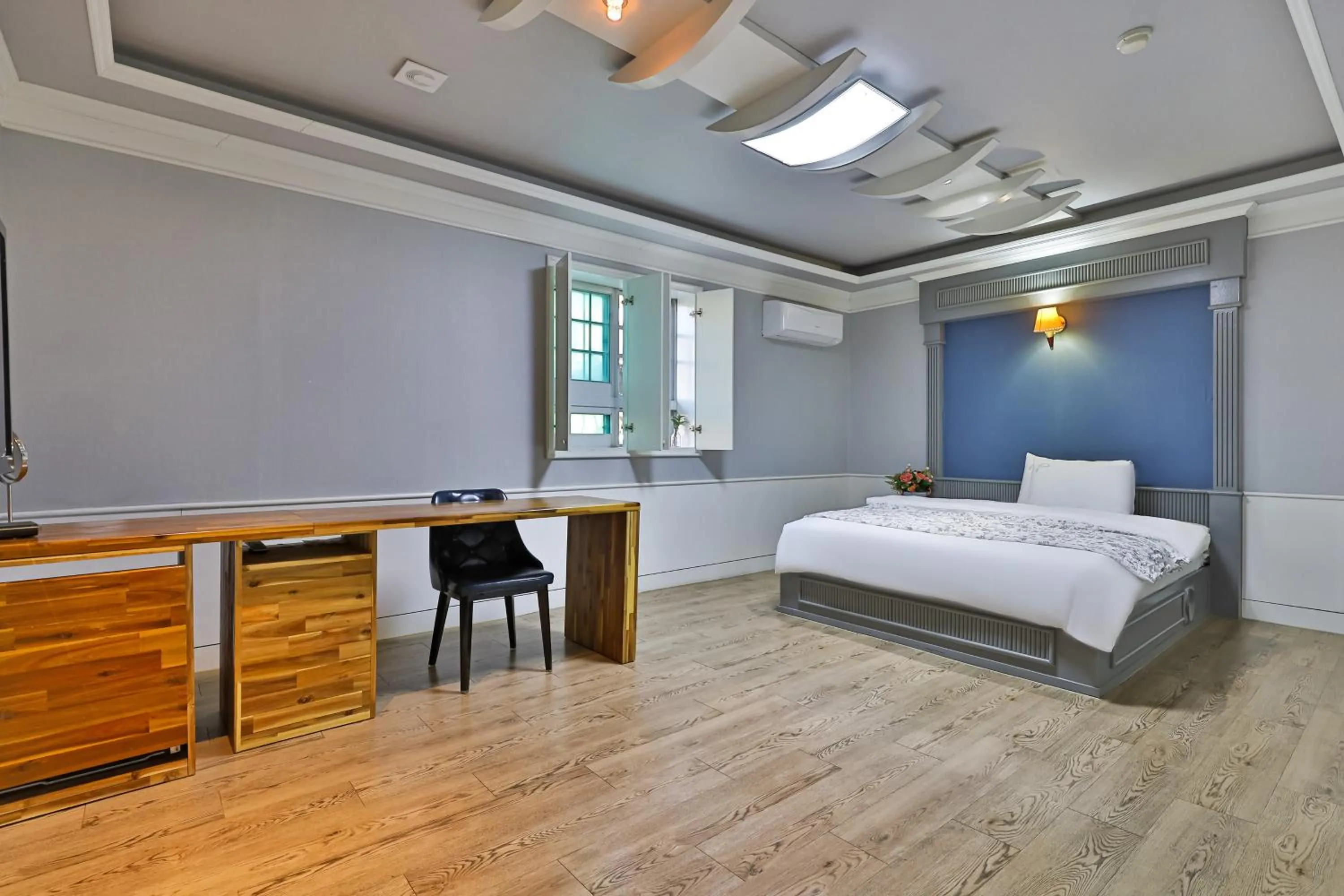 Bed in 히든힐불국사호텔