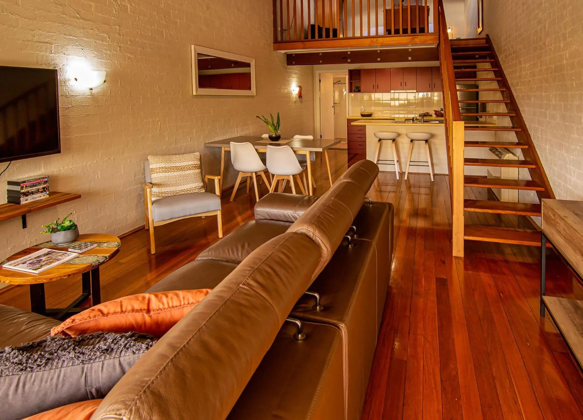 Living room in Great Escape Lofts