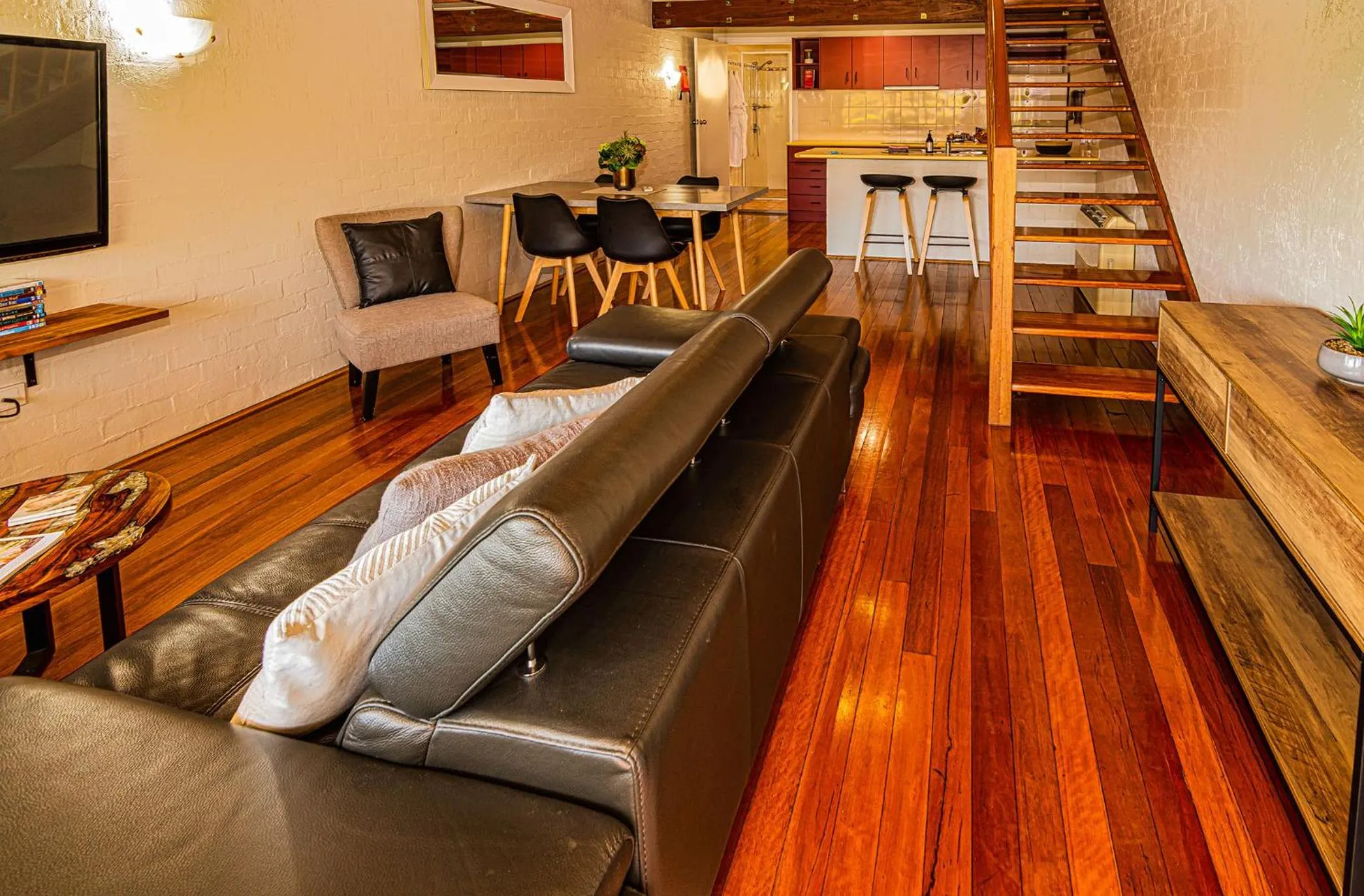 Living room in Great Escape Lofts