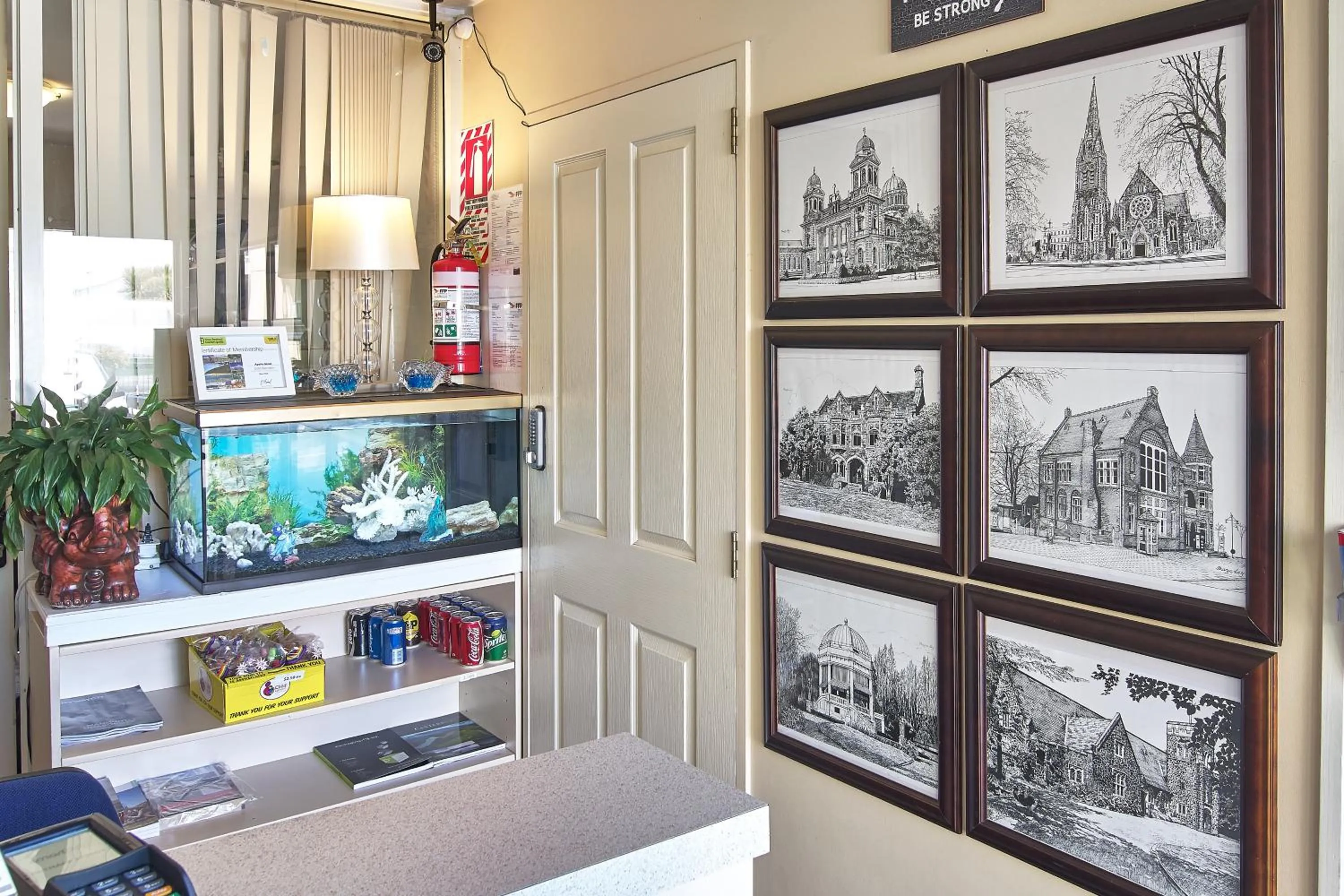 Lobby or reception in Apollo Motel