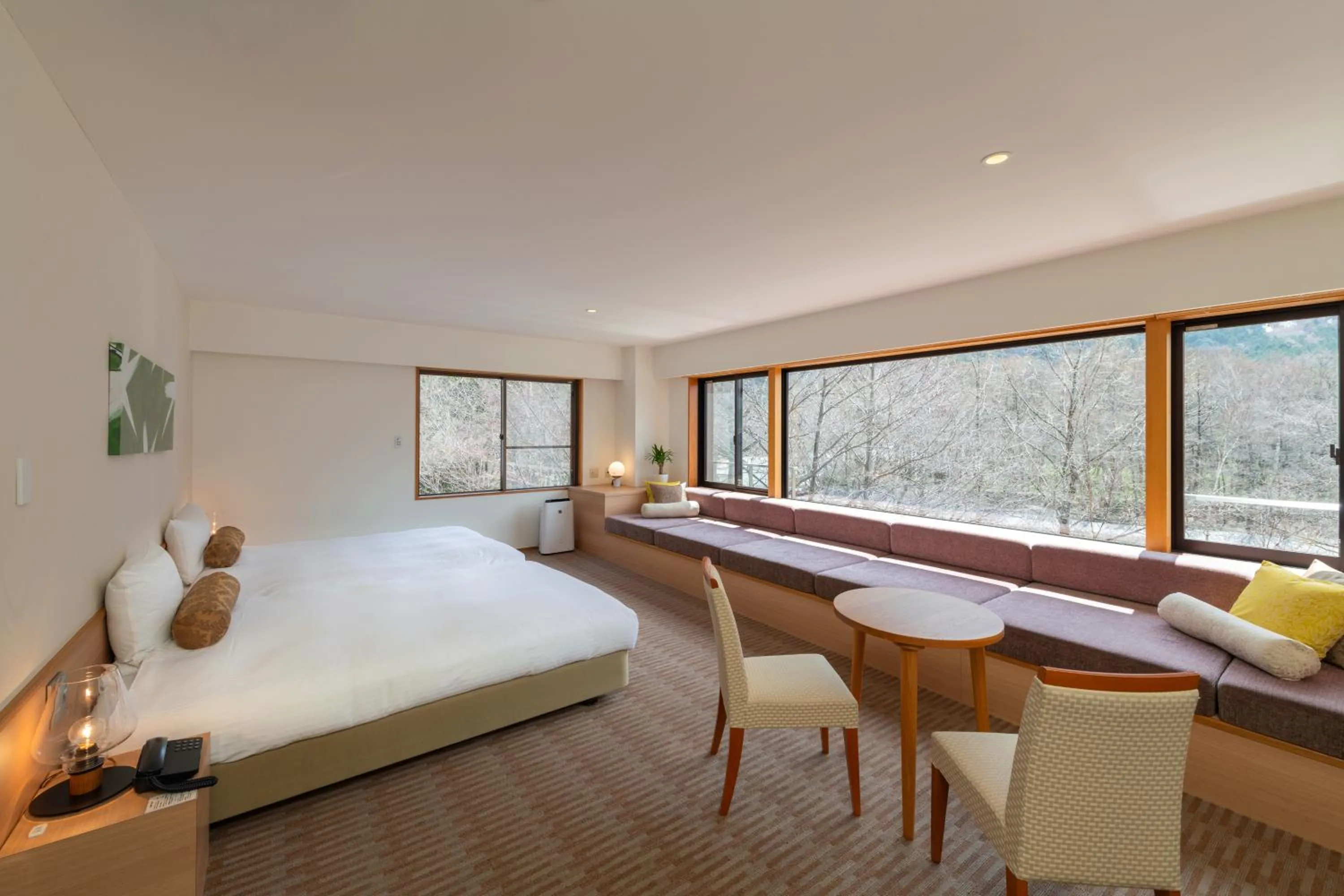 Bed in Kamikochi Lemeiesta Hotel