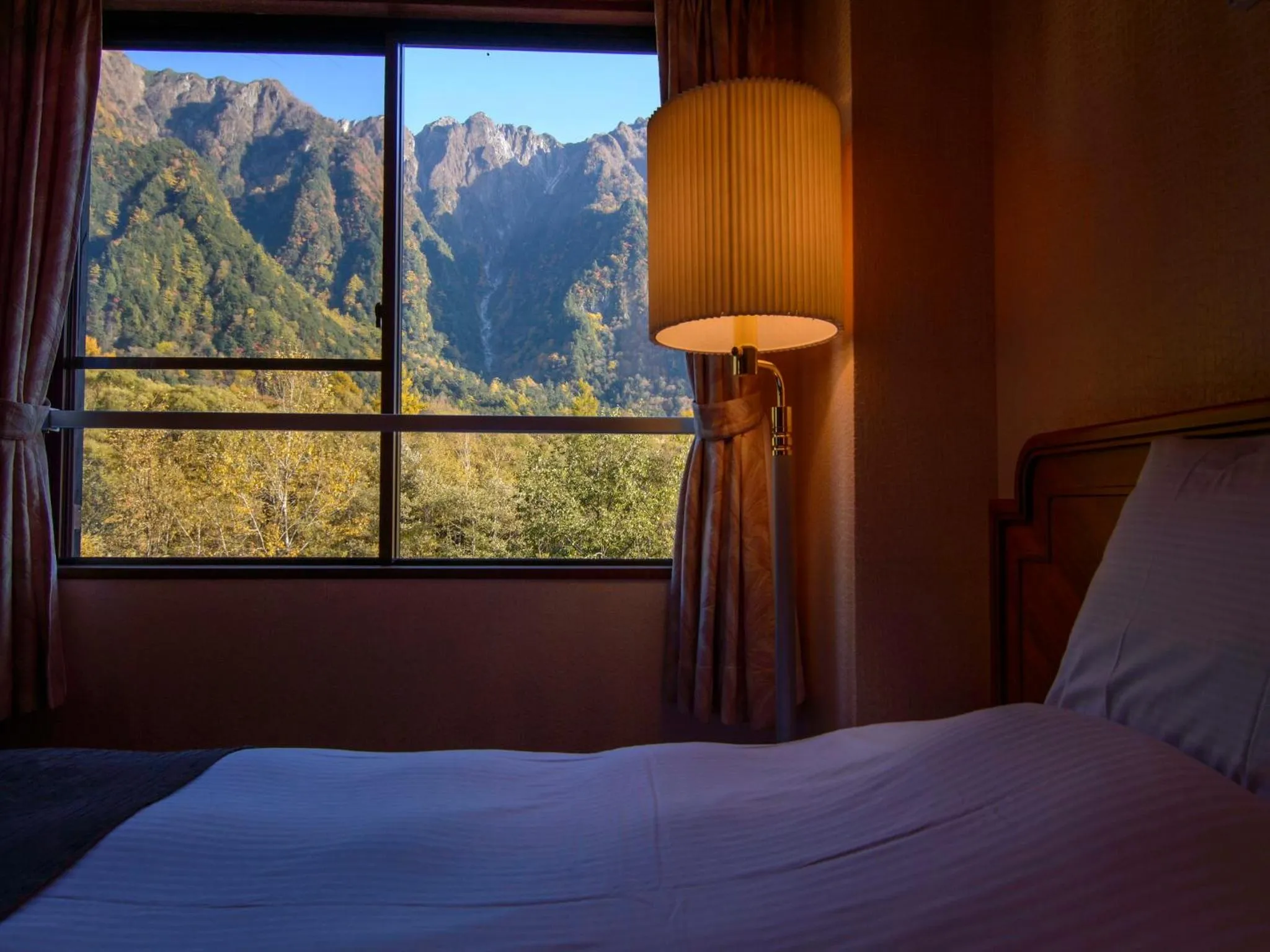 Bed in Kamikochi Lemeiesta Hotel