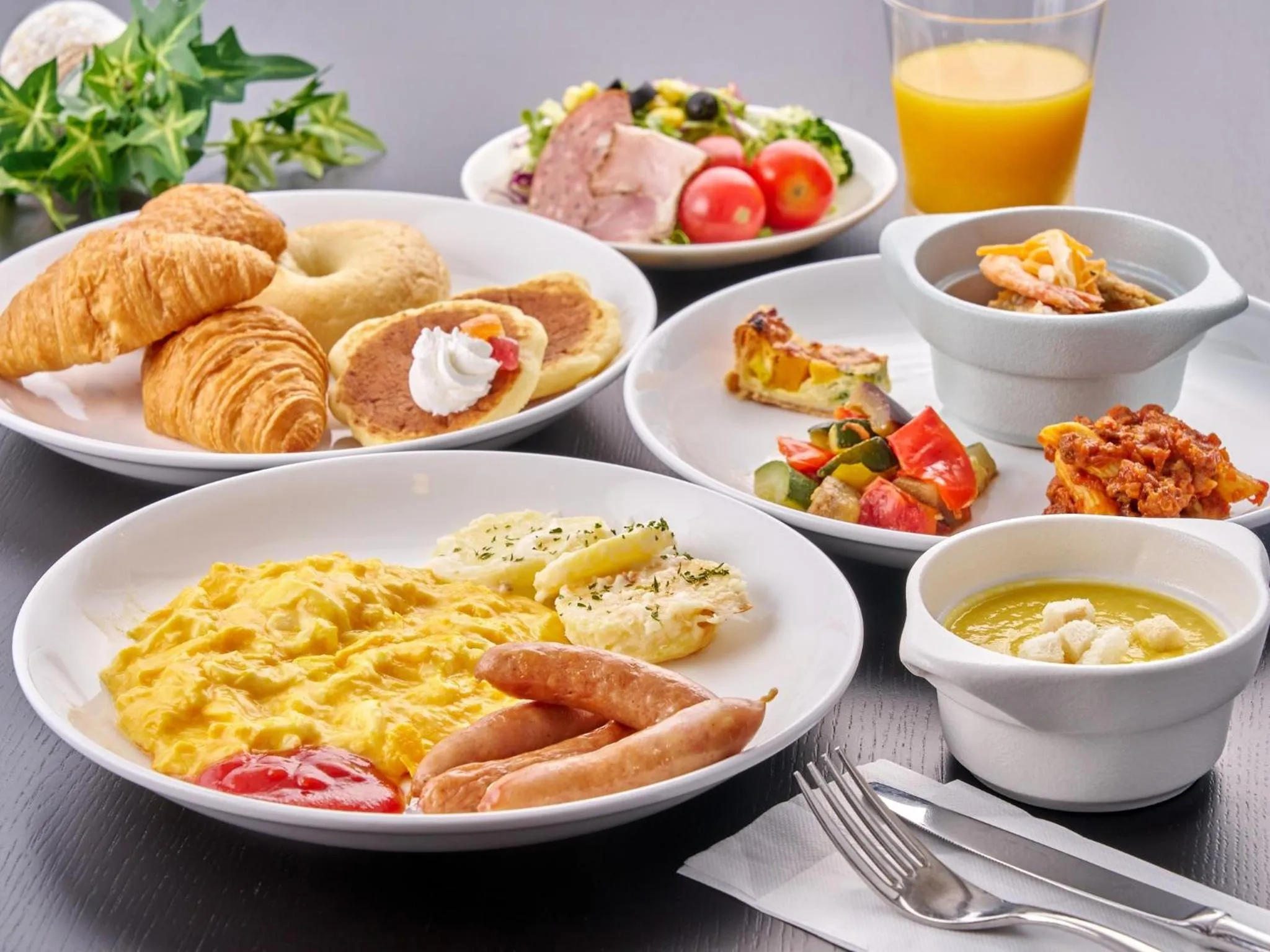 Buffet breakfast in Hotel Villa Fontaine Kobe Sannomiya
