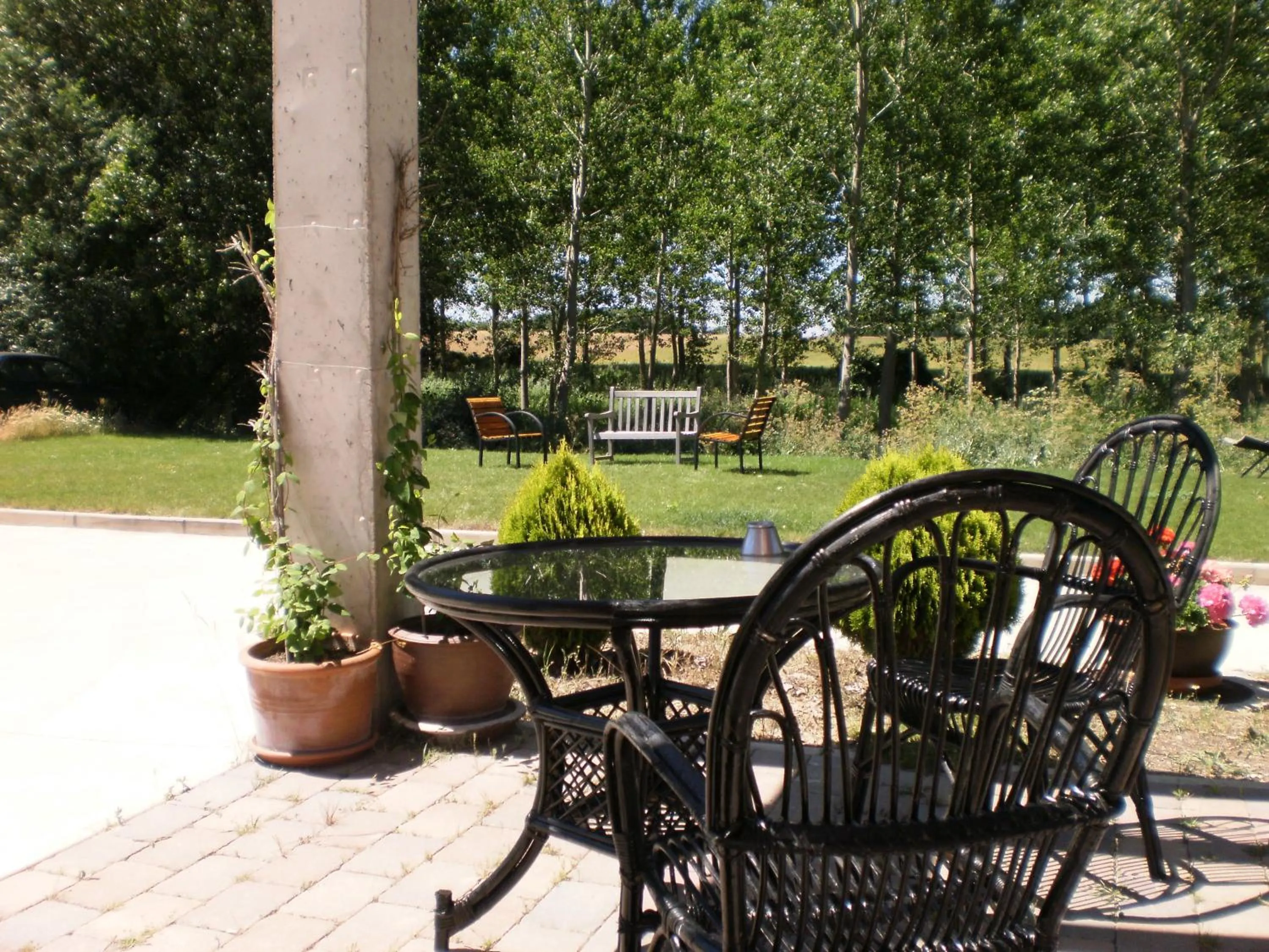 Balcony/Terrace in Hotel Santa Coloma del Camino