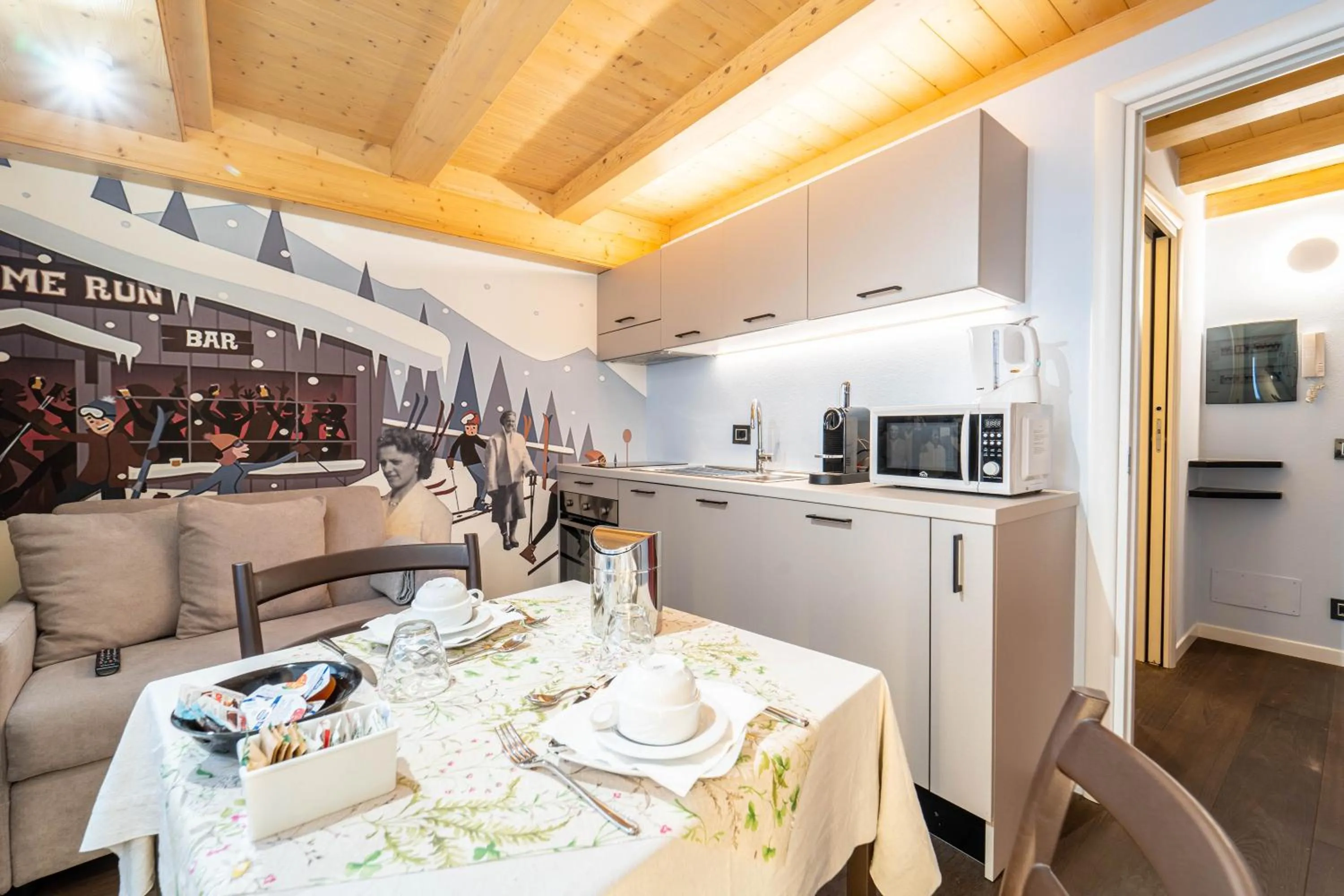Kitchen or kitchenette in B&B Nonna Costantina