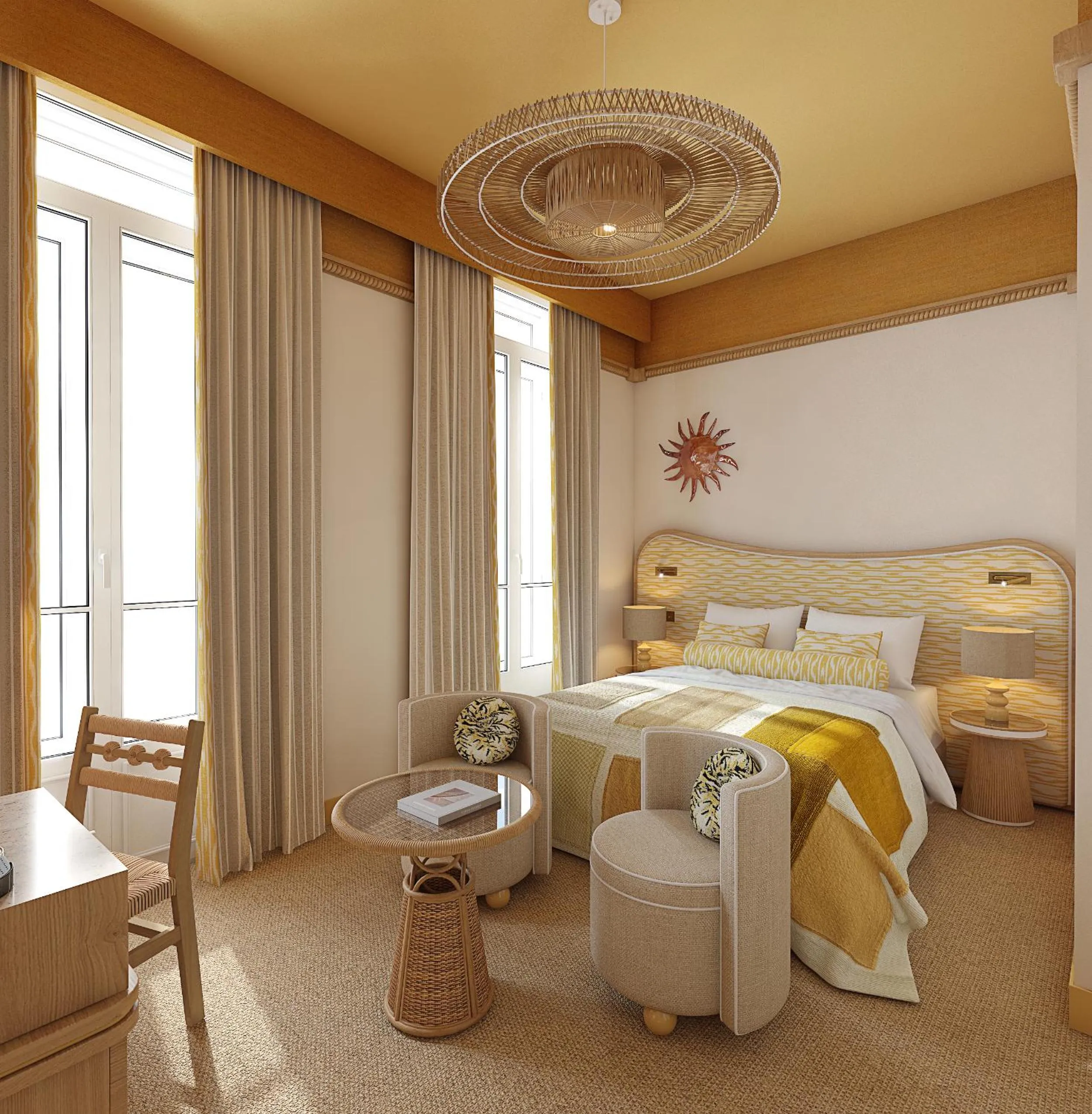 Bed in La Malmaison Nice Boutique Hôtel