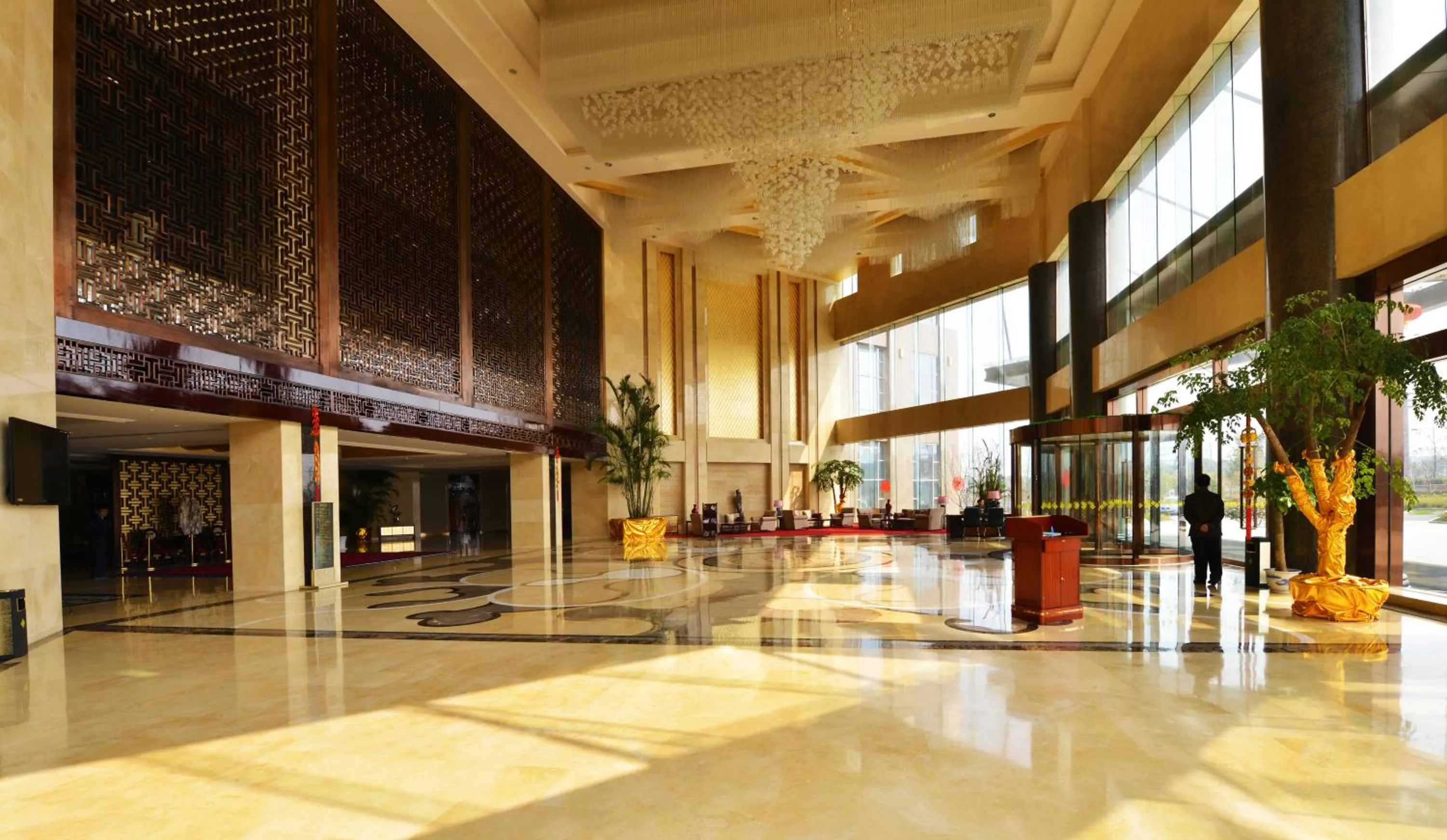 Lobby or reception in Jinling New Town Hotel Nanjing