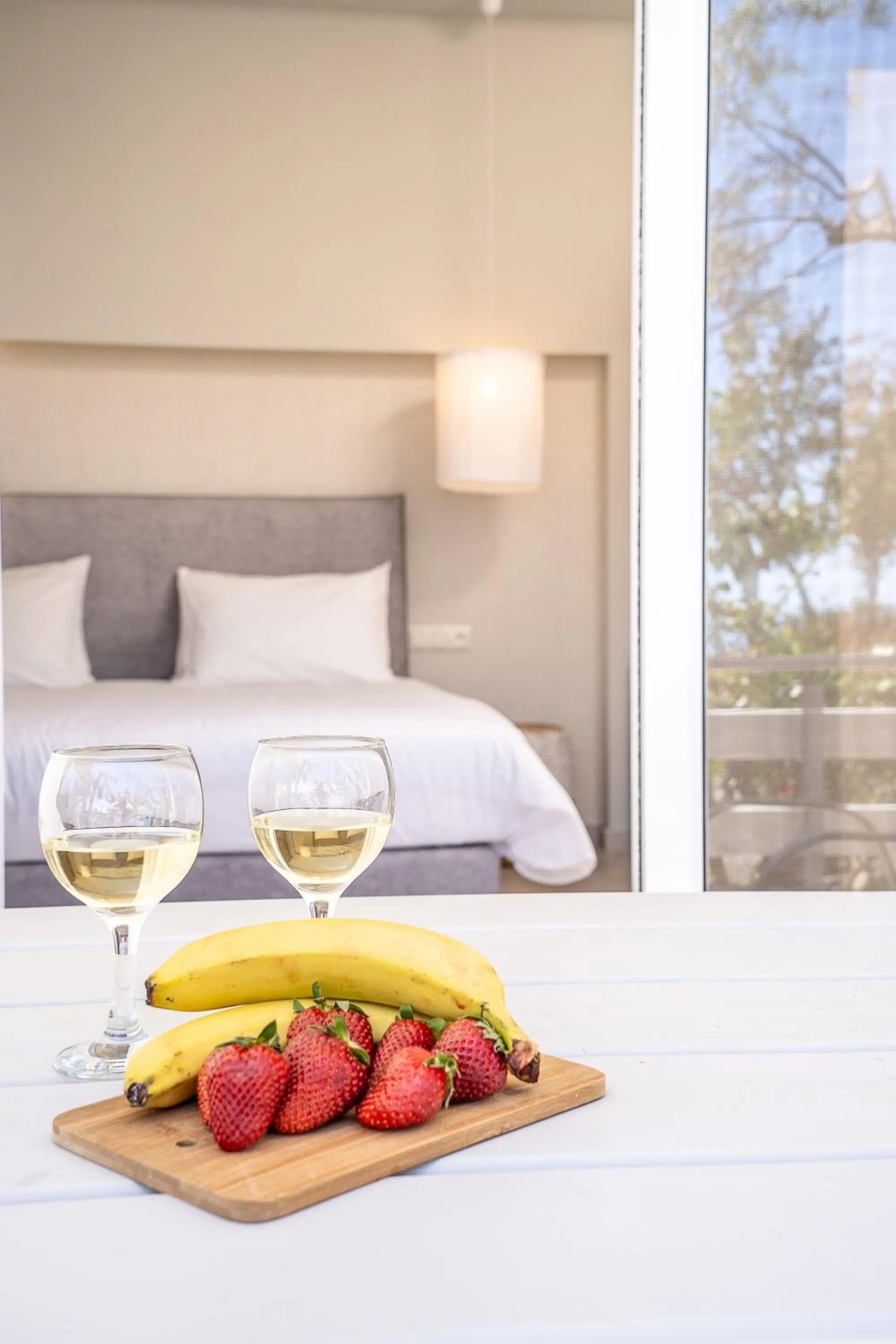 Bed in Fata Morgana Studios & Apartments