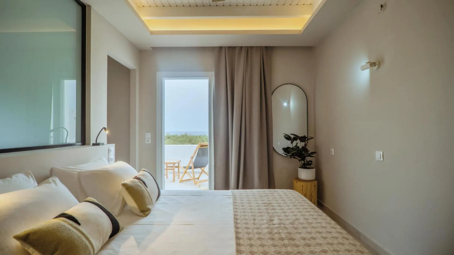 Bed in Fata Morgana Studios & Apartments