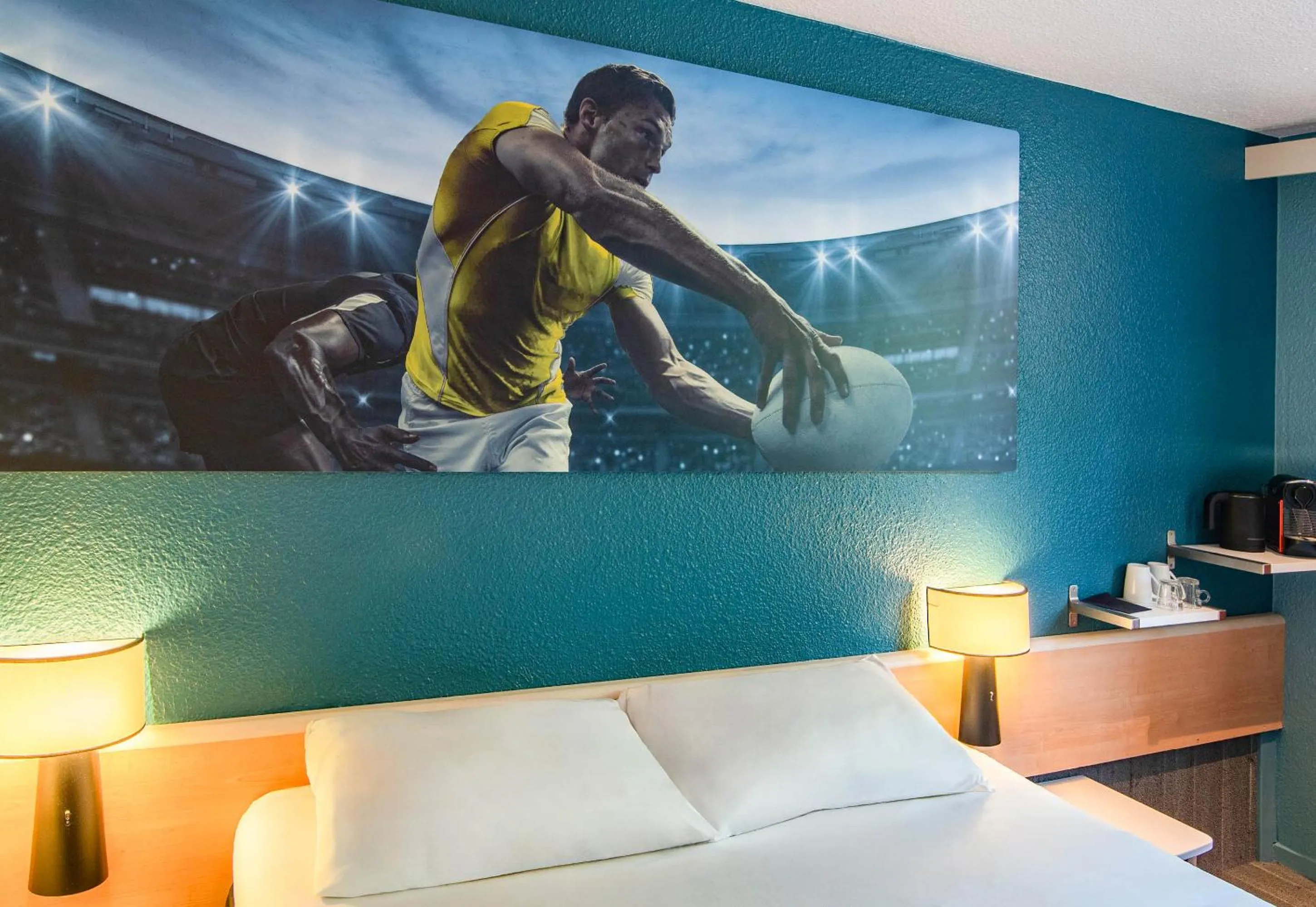 Bedroom, Bed in B&B HOTEL Lille Villeneuve d'Ascq Hôtel de Ville