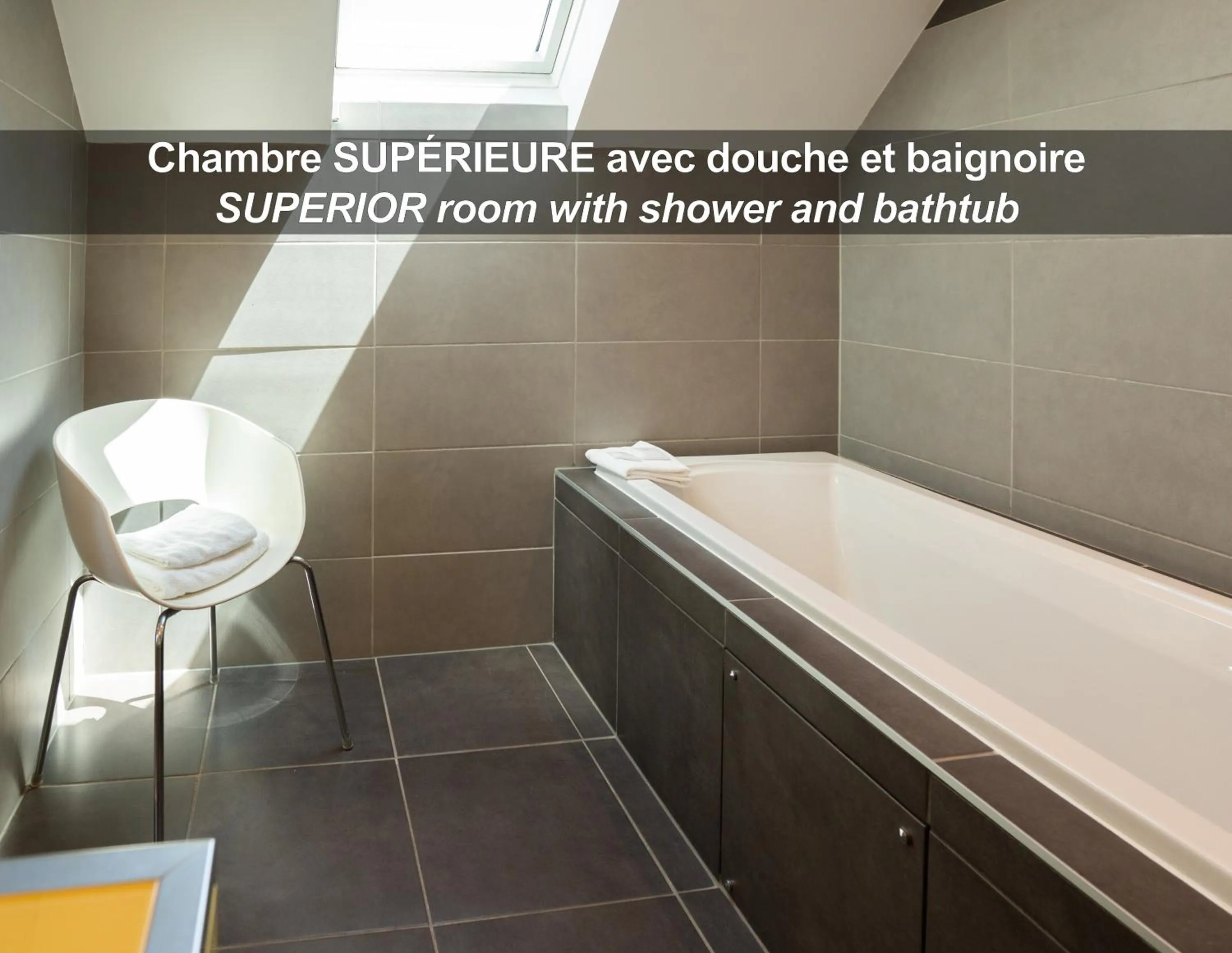 Bathroom in HÔTEL LA FERME DE BOURRAN - RODEZ - parking privé, soirée étape, bornes voitures électriques