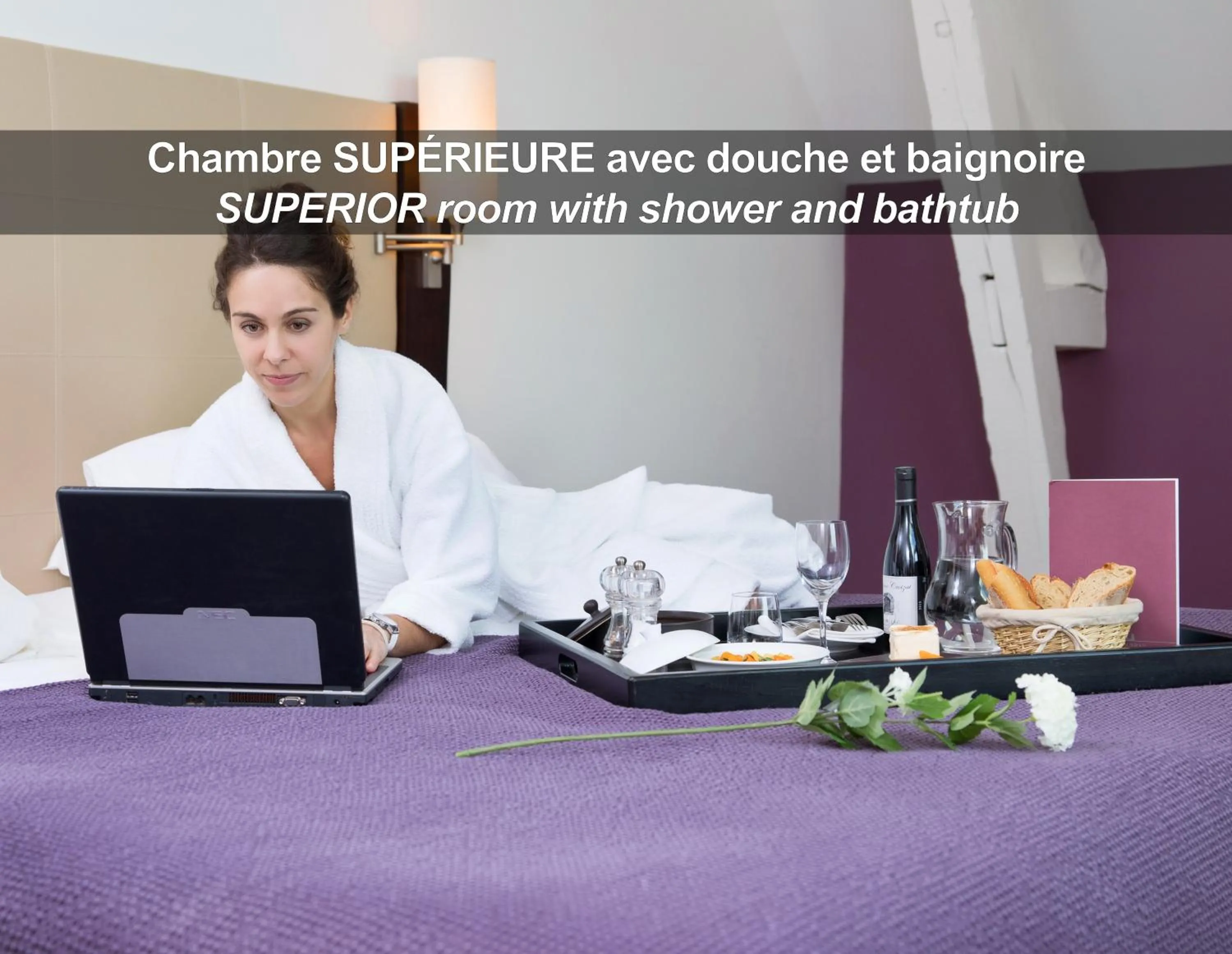 Bed in HÔTEL LA FERME DE BOURRAN - RODEZ - parking privé, soirée étape, bornes voitures électriques