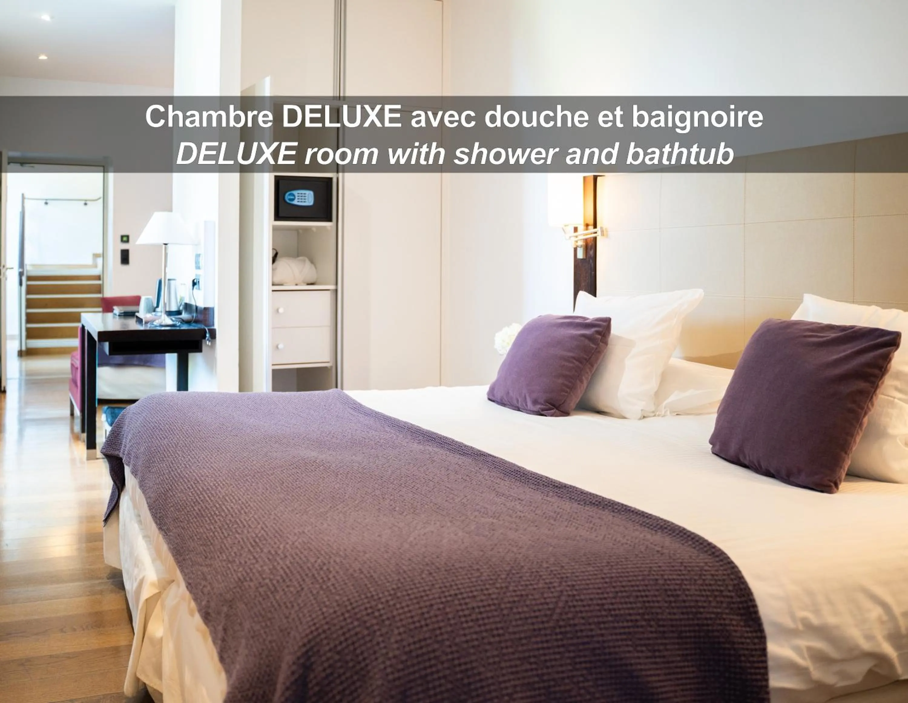 Bed in HÔTEL LA FERME DE BOURRAN - RODEZ - parking privé, soirée étape, bornes voitures électriques