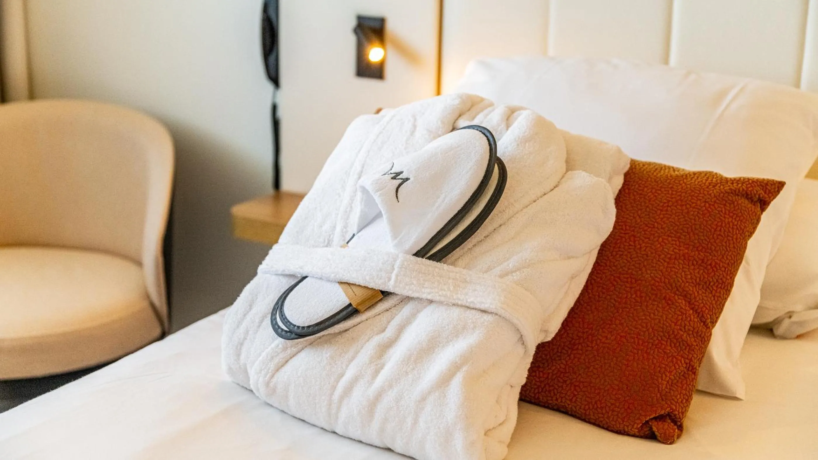 Decorative detail, Bed in Mercure Beaune Centre