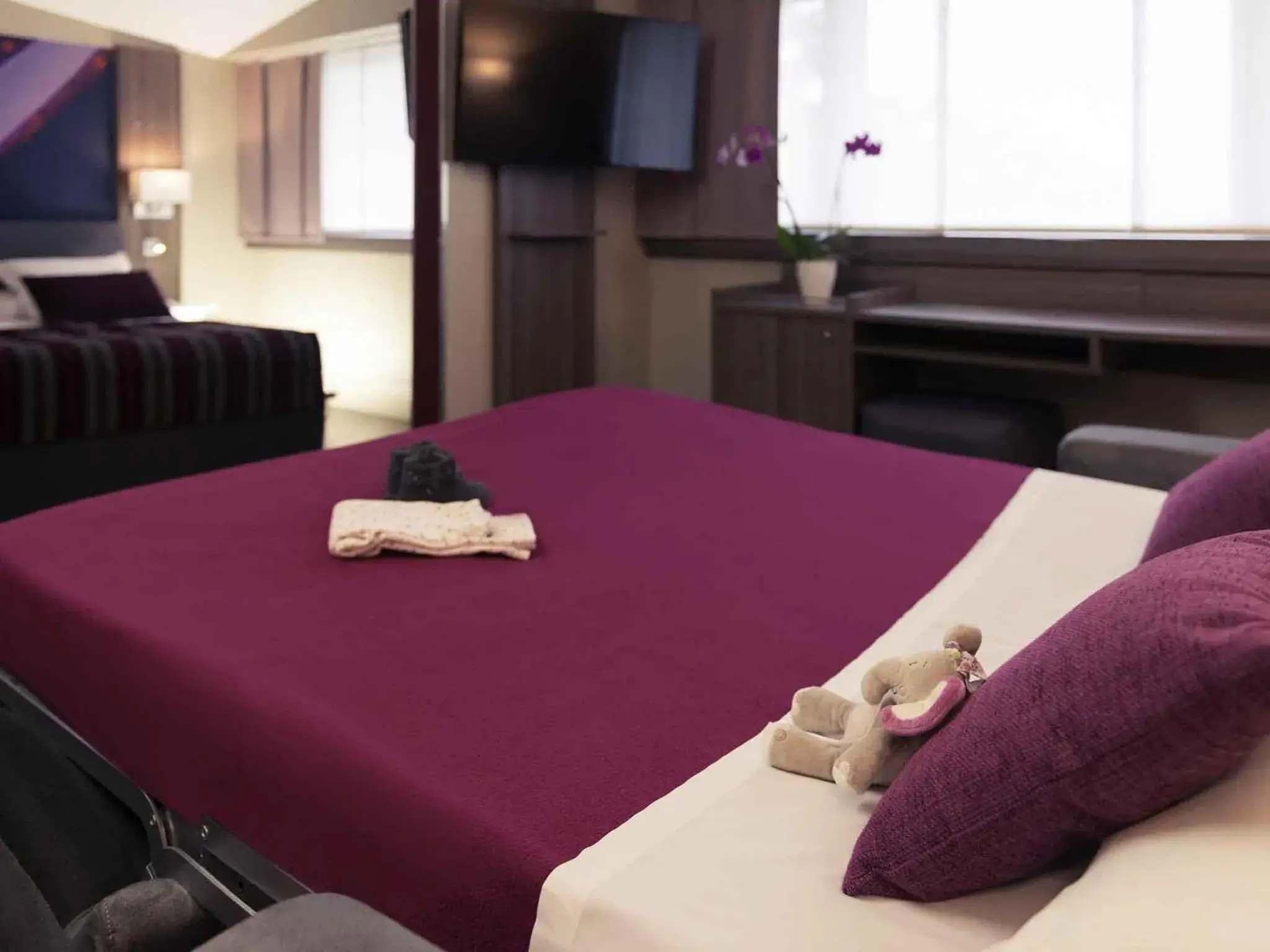 Suite with One Double Bed and Sofa Bed in Mercure Beaune Centre Suite with One Double Bed and Sofa Bed in Mercure Beaune Centre