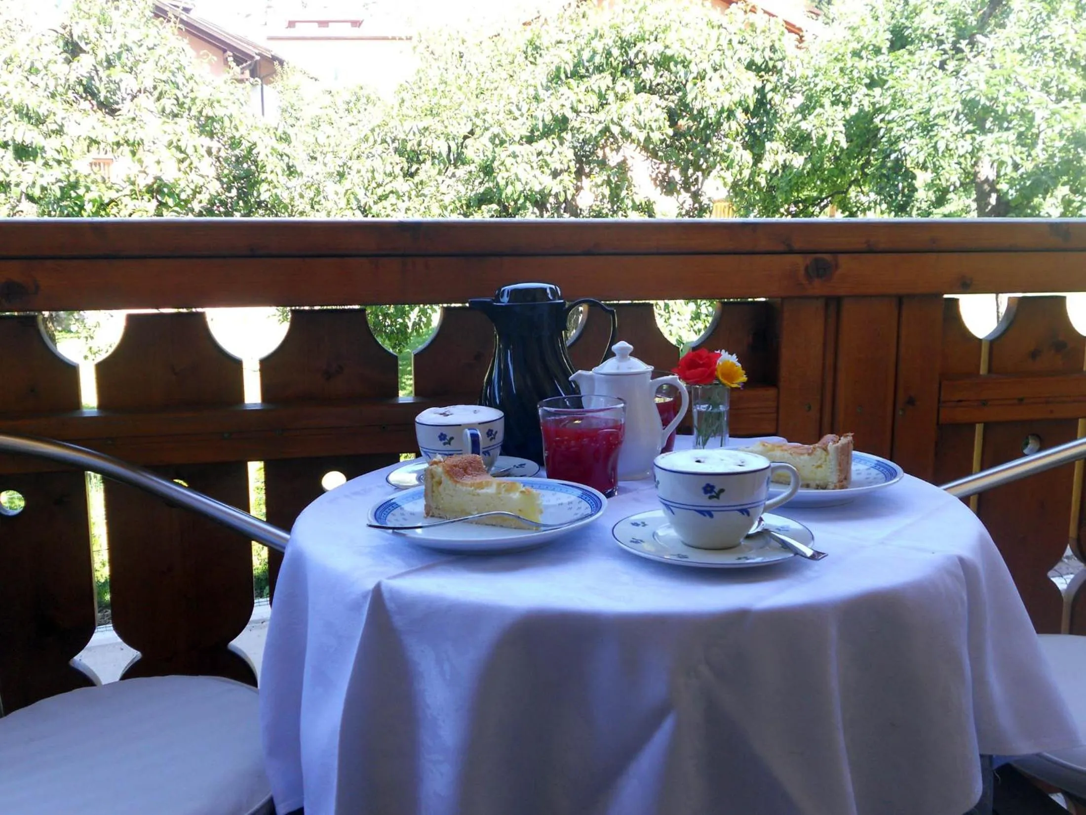 Balcony/Terrace in Hotel Garnì Salvanel