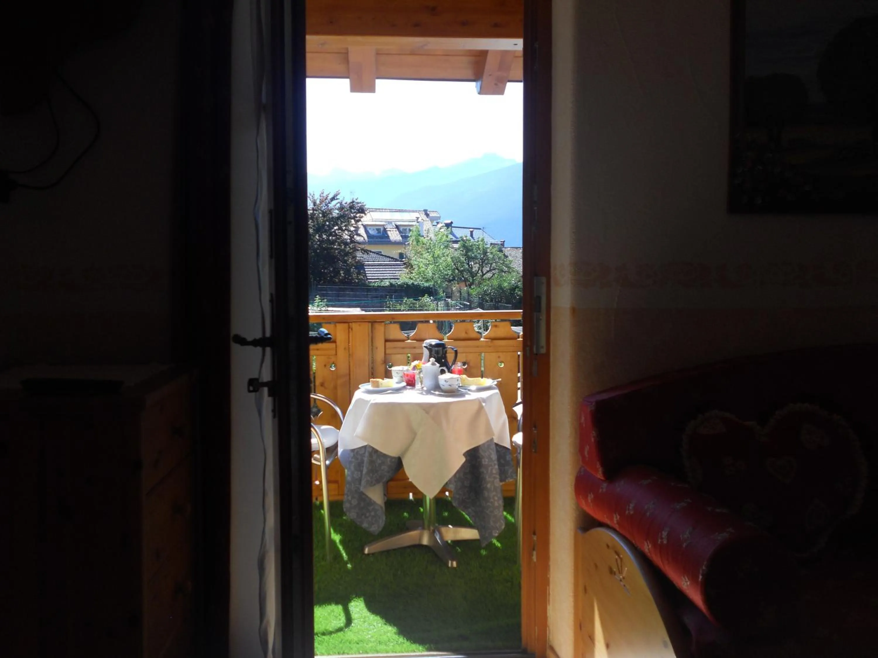 Balcony/Terrace in Hotel Garnì Salvanel