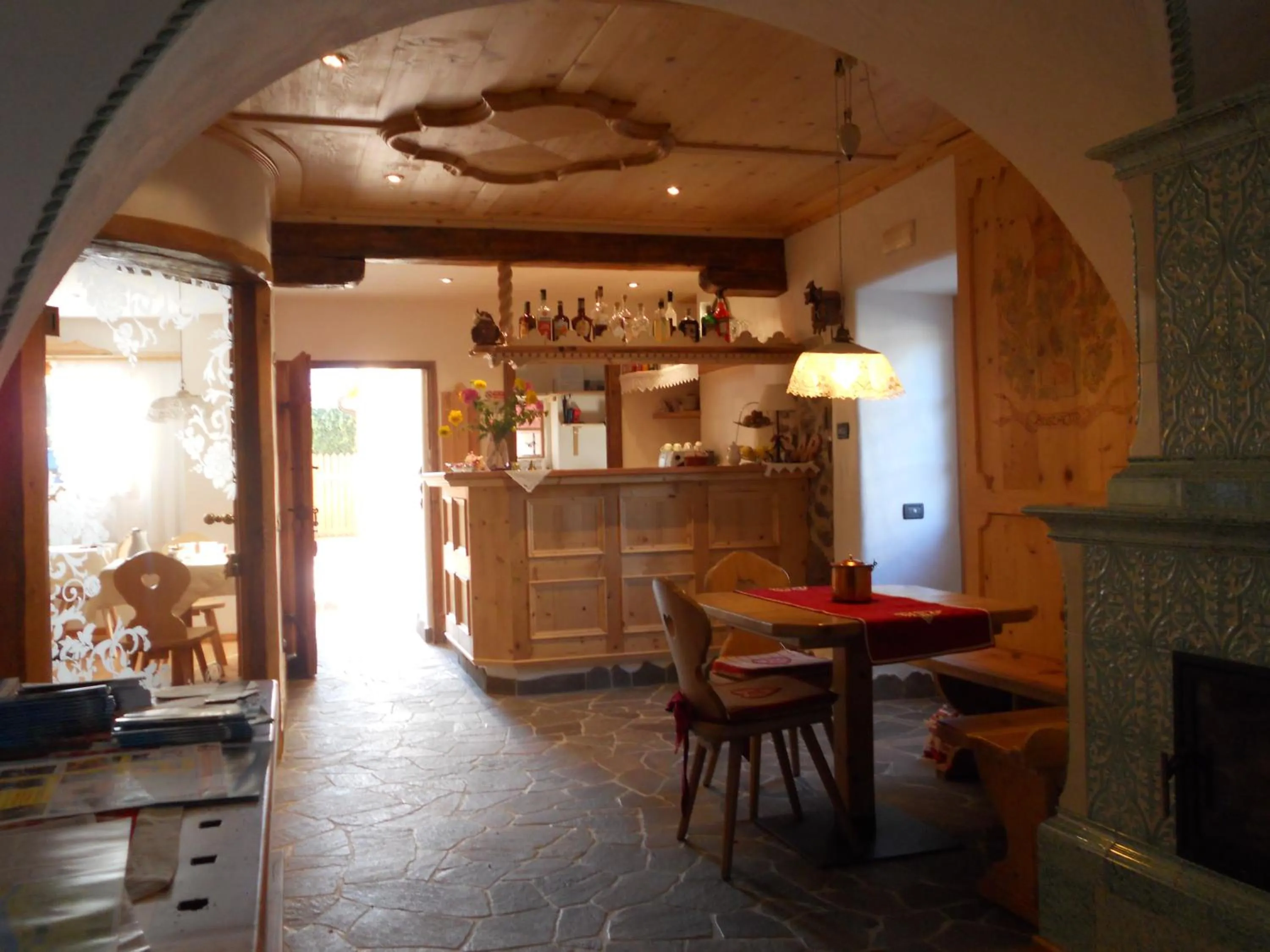 Seating area in Hotel Garnì Salvanel