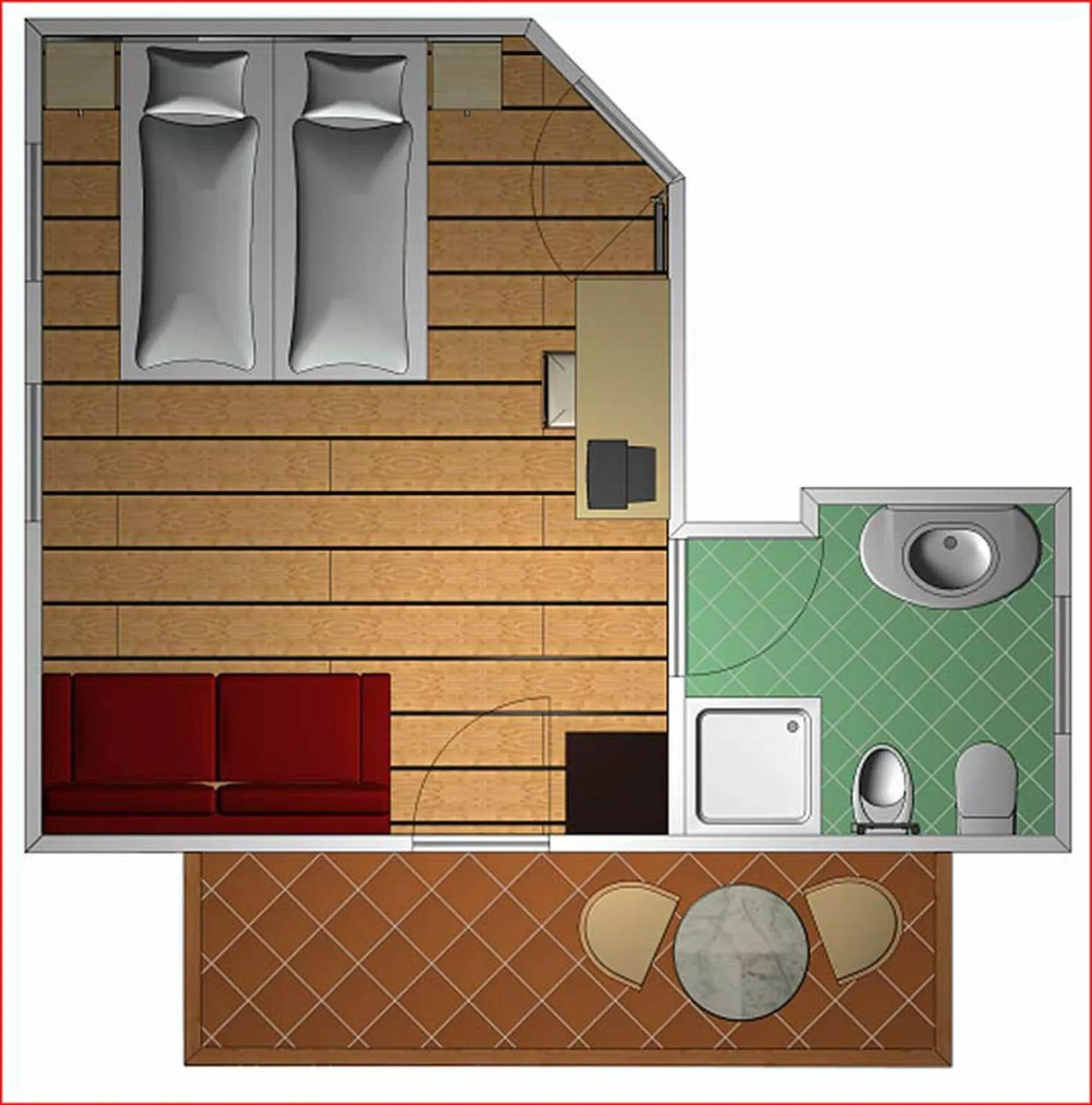 Floor plan in Hotel Garnì Salvanel