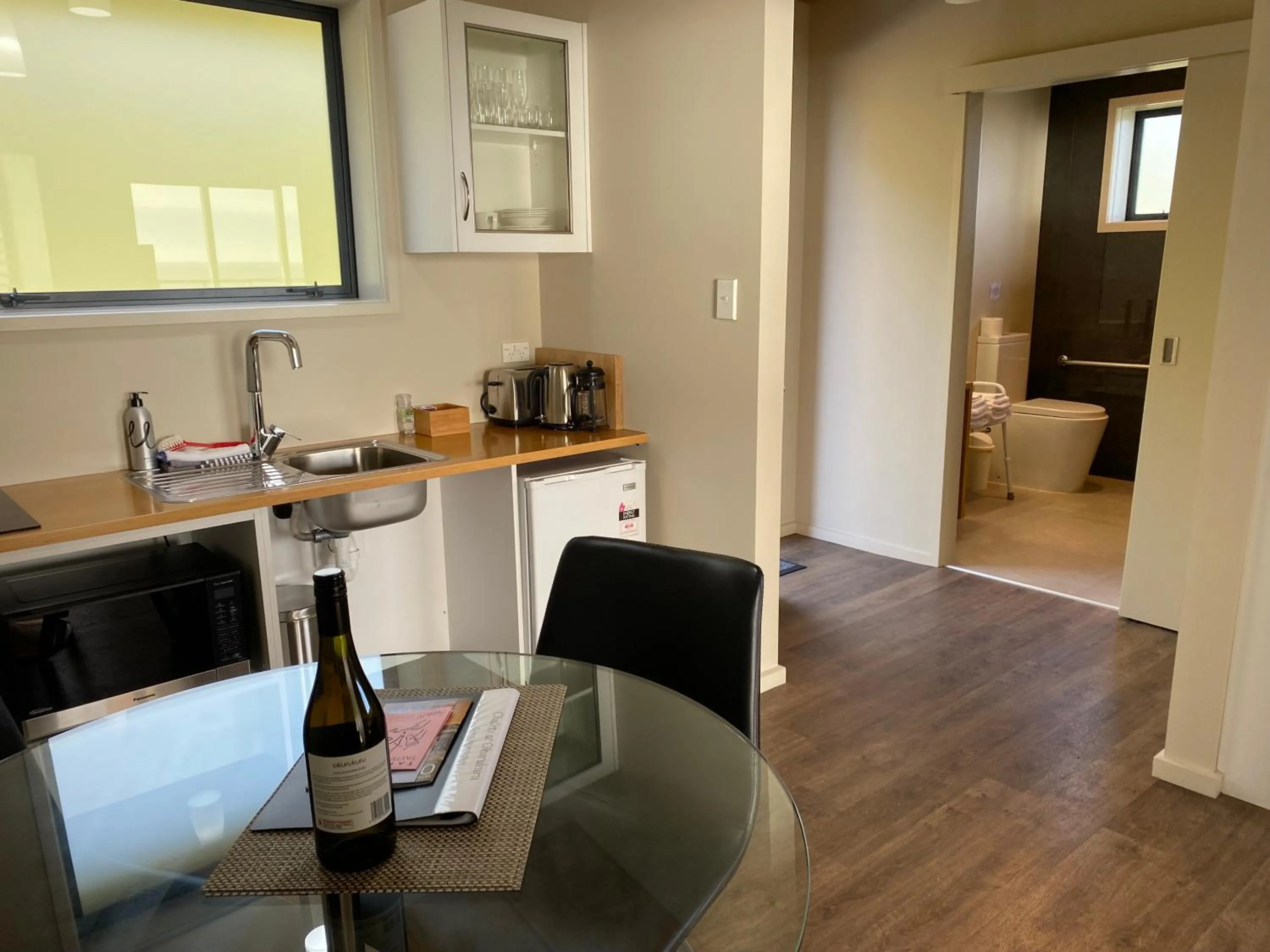 kitchen in Chalets at Okurukuru