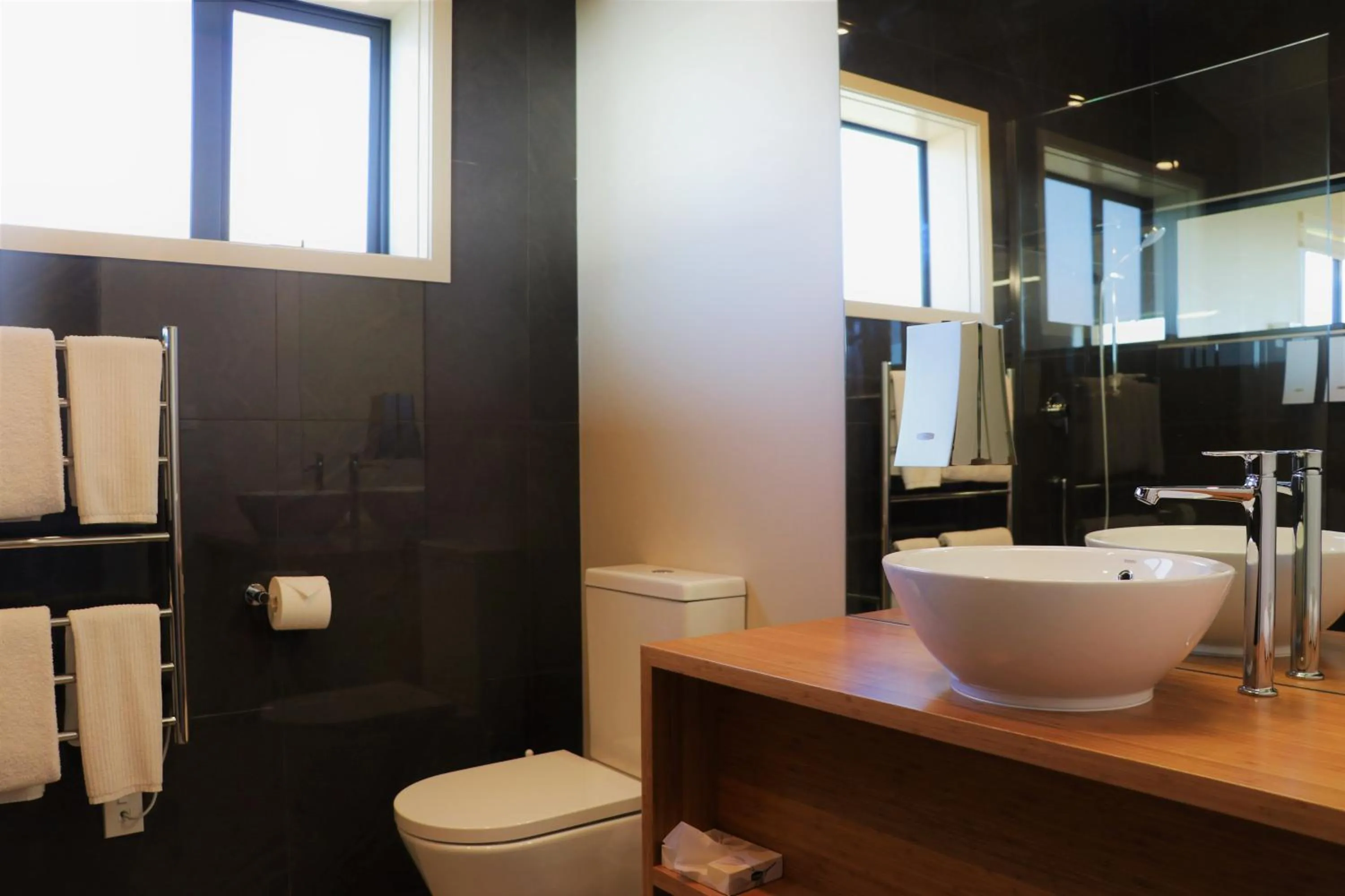 Shower in Chalets at Okurukuru