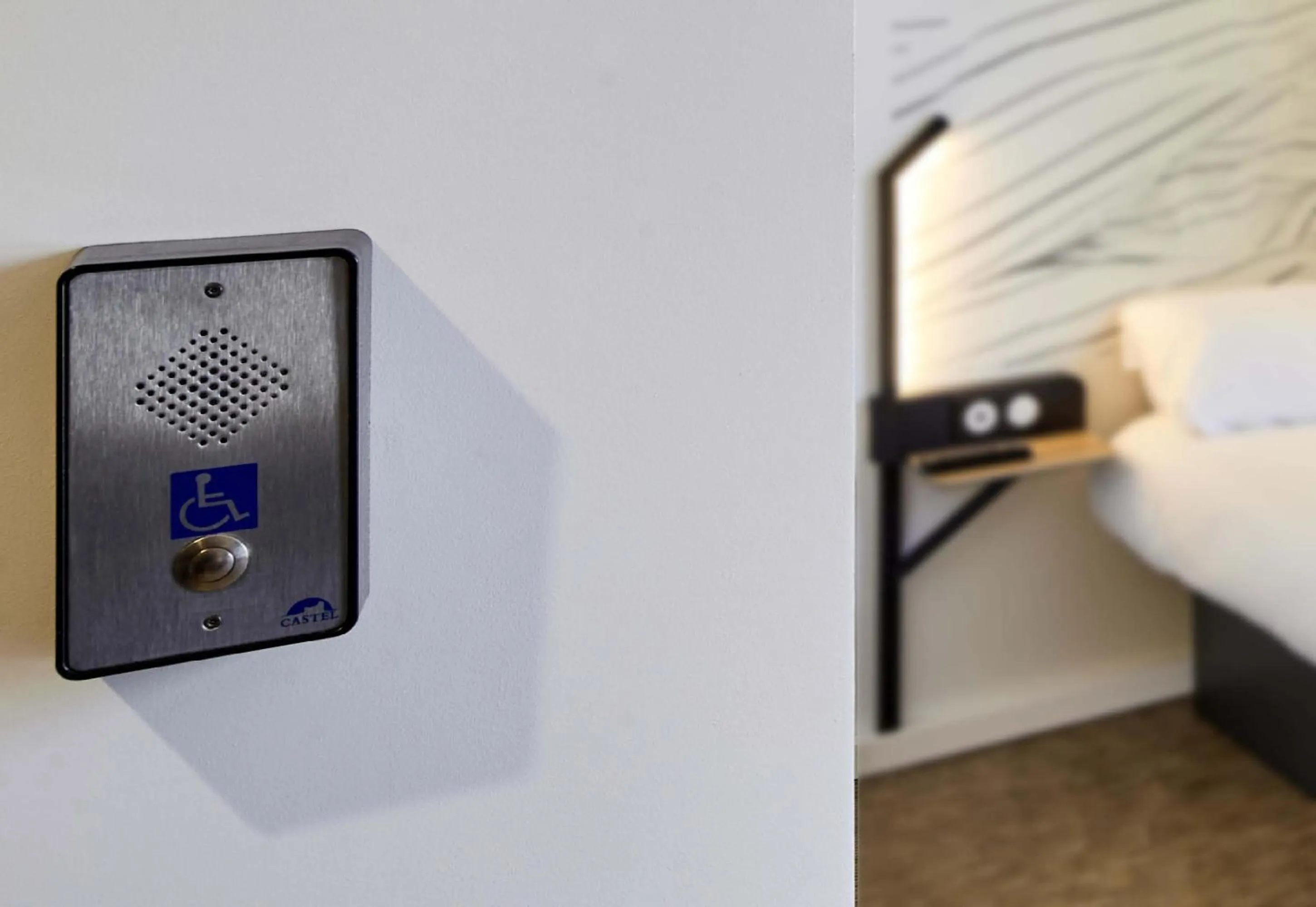 Photo of the whole room, Bed in B&B HOTEL Lyon Nord 4 étoiles