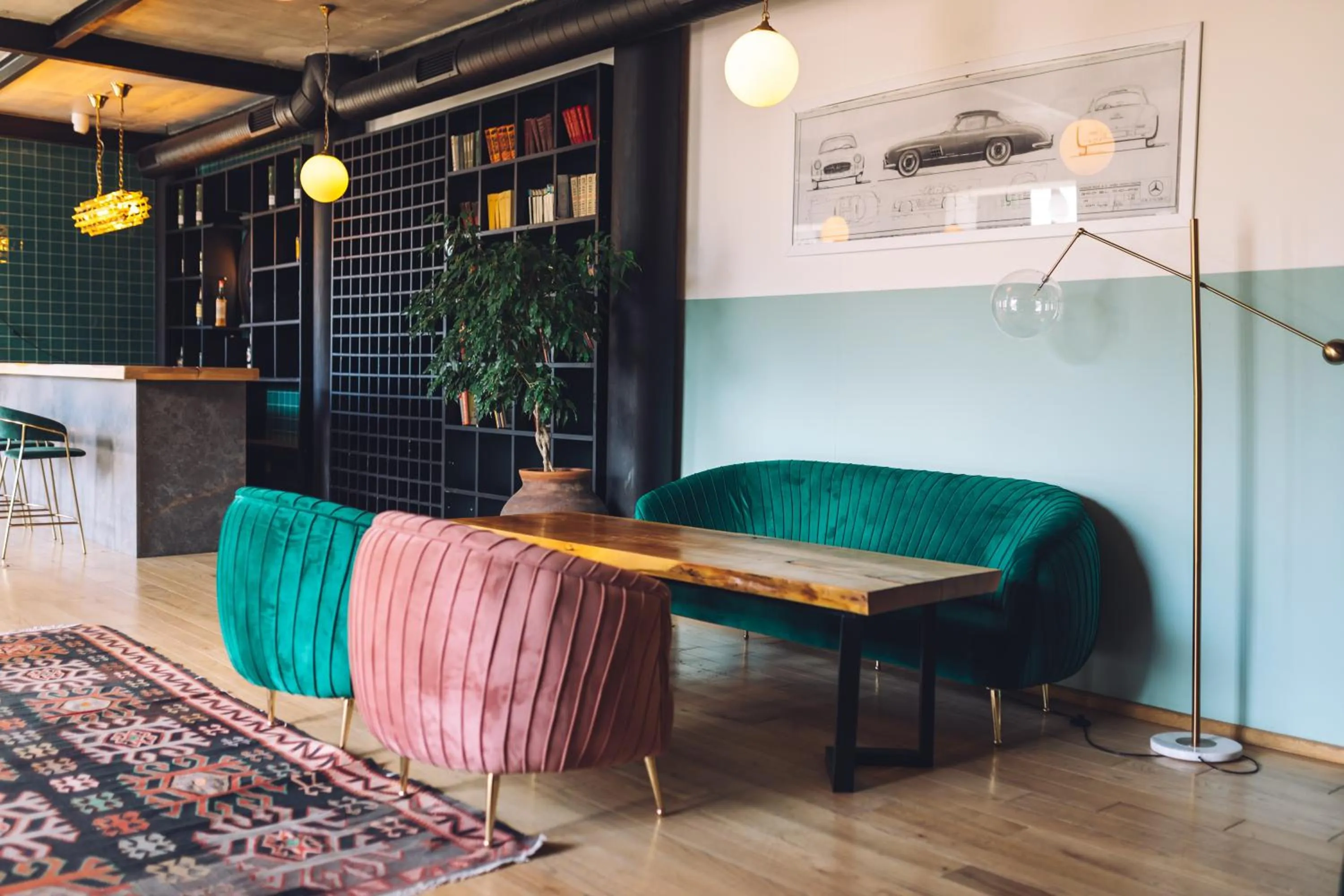 Seating area in Intourist Kazbegi