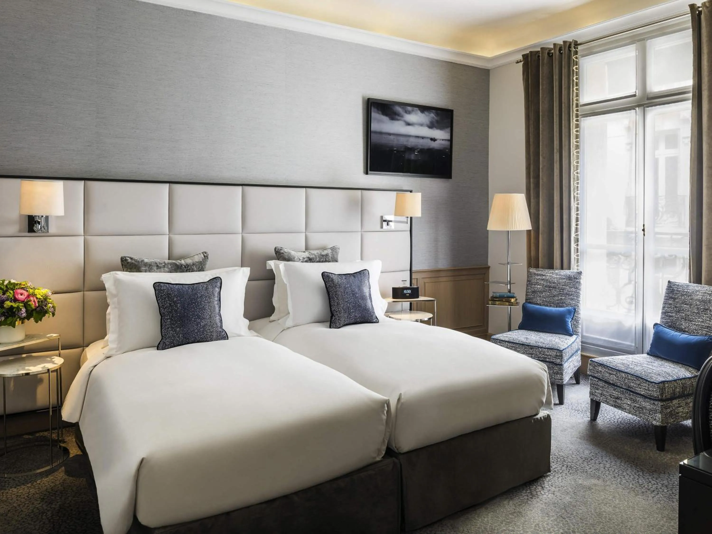 Bedroom, Bed in Sofitel Paris Baltimore Tour Eiffel