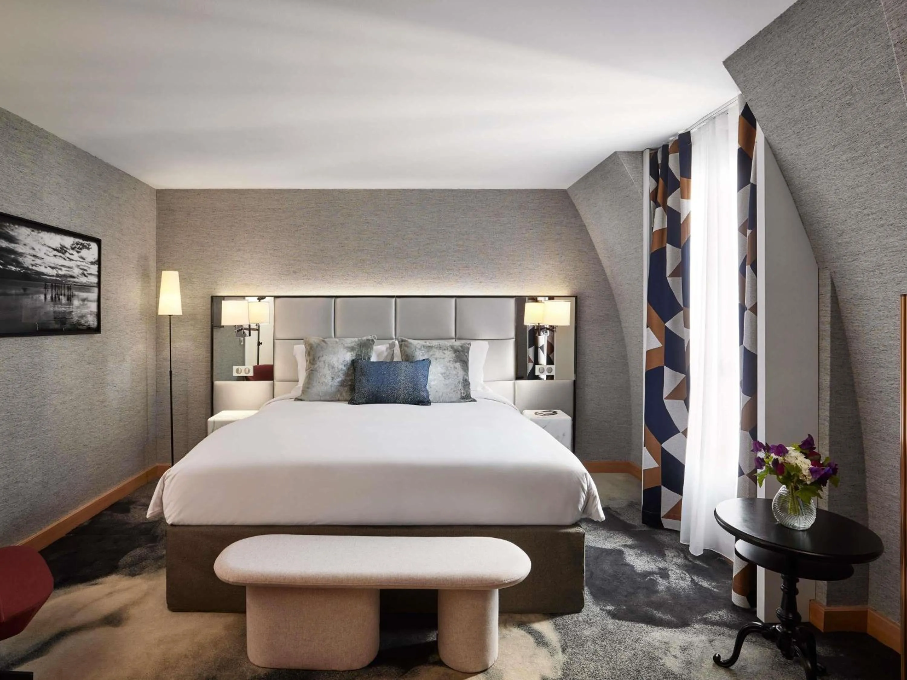 Bedroom, Bed in Sofitel Paris Baltimore Tour Eiffel