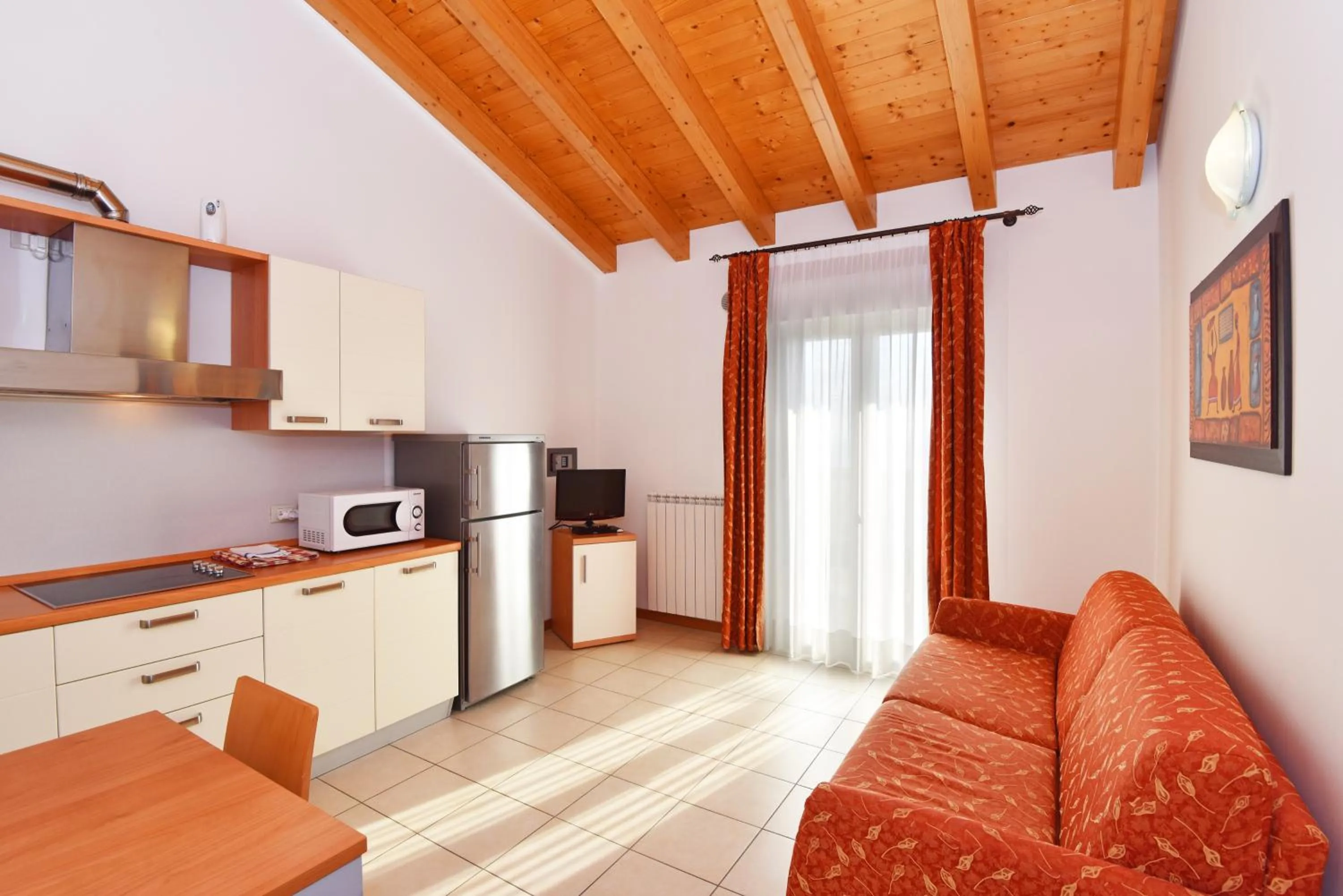 Kitchen or kitchenette in Hotel Villa Olga