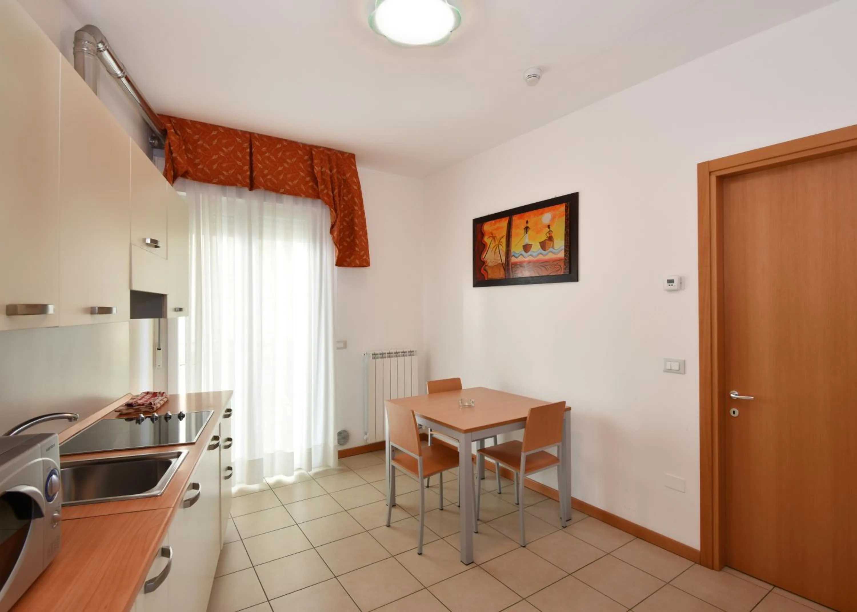 Kitchen or kitchenette in Hotel Villa Olga