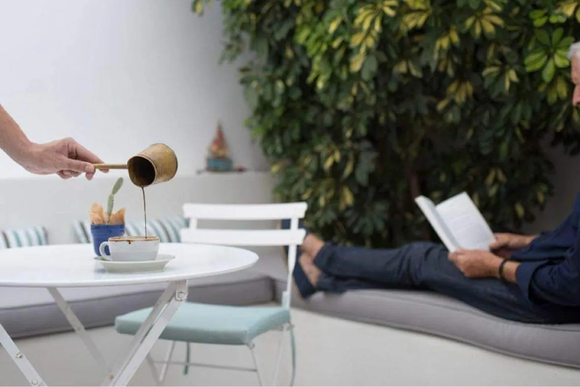 People in Skyros Ammos Hotel