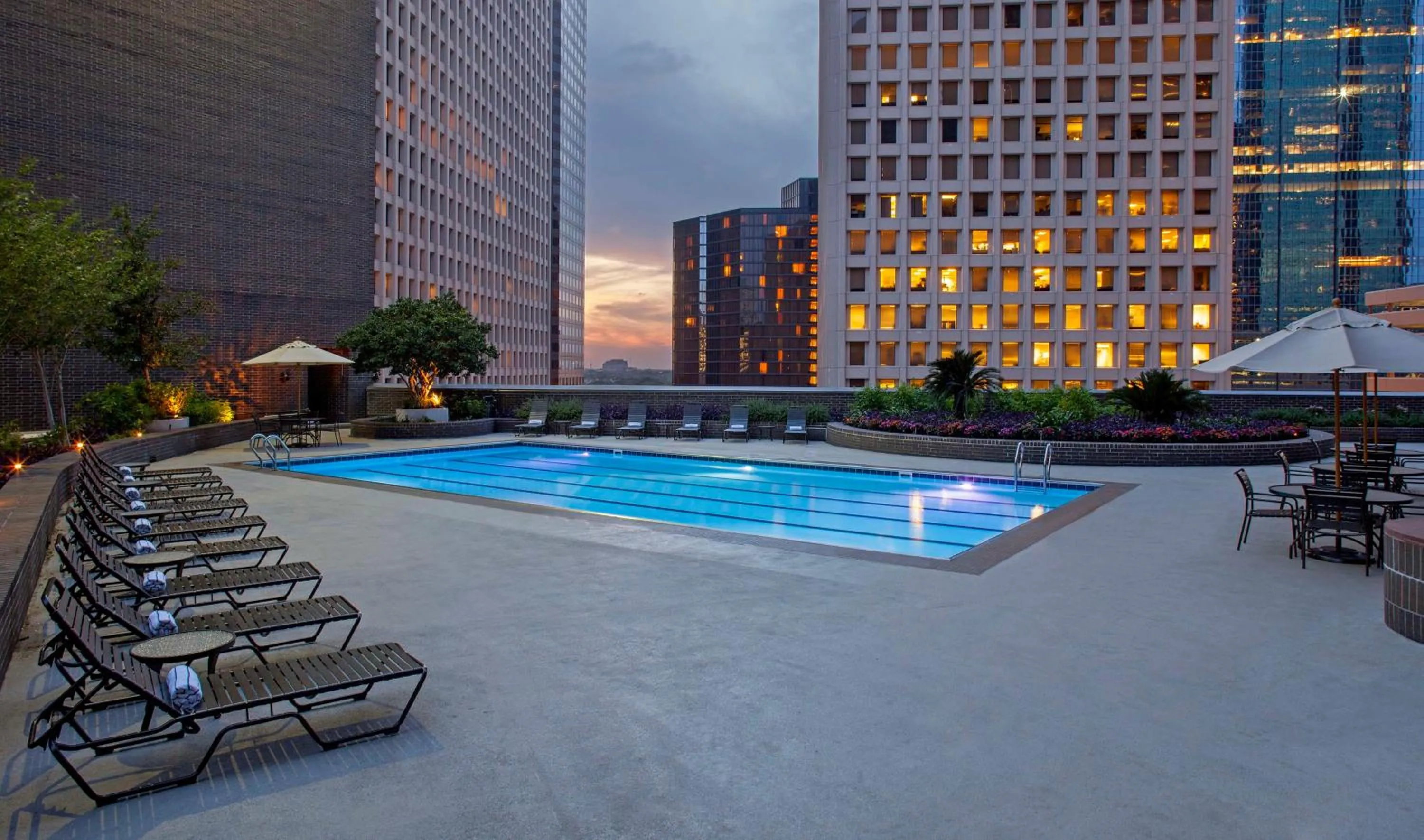 Swimming pool in Hyatt Regency Houston Downtown