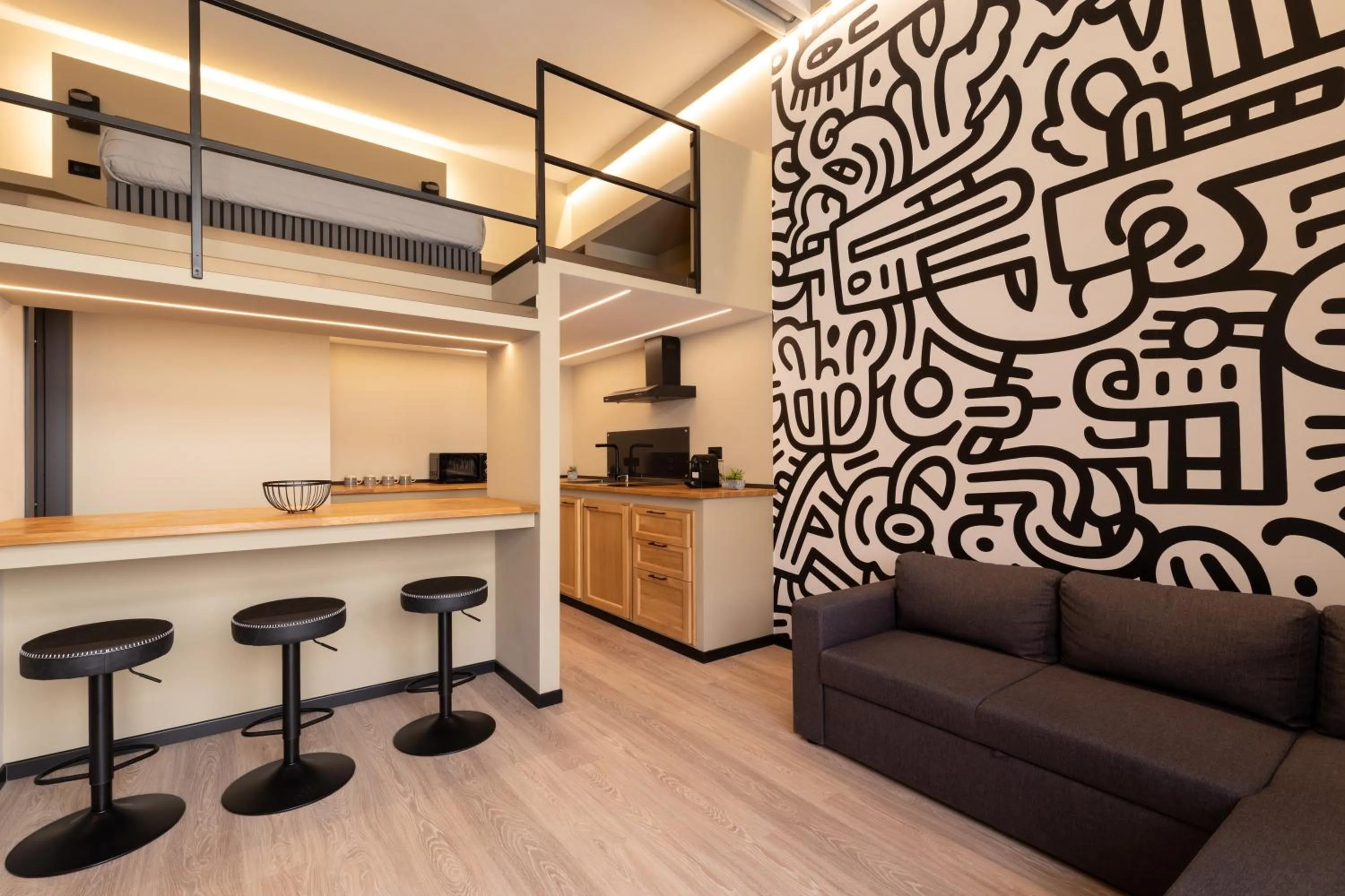 Living room in OlbiaLoft