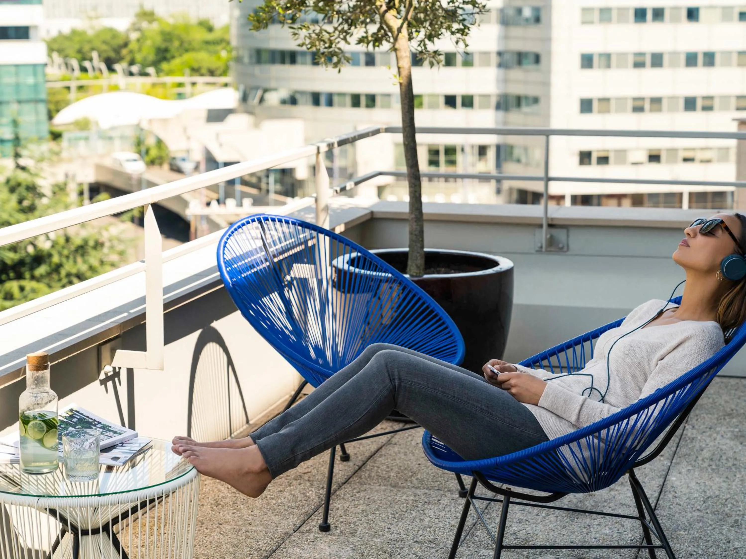 Balcony/Terrace in Novotel Paris Centre Gare Montparnasse