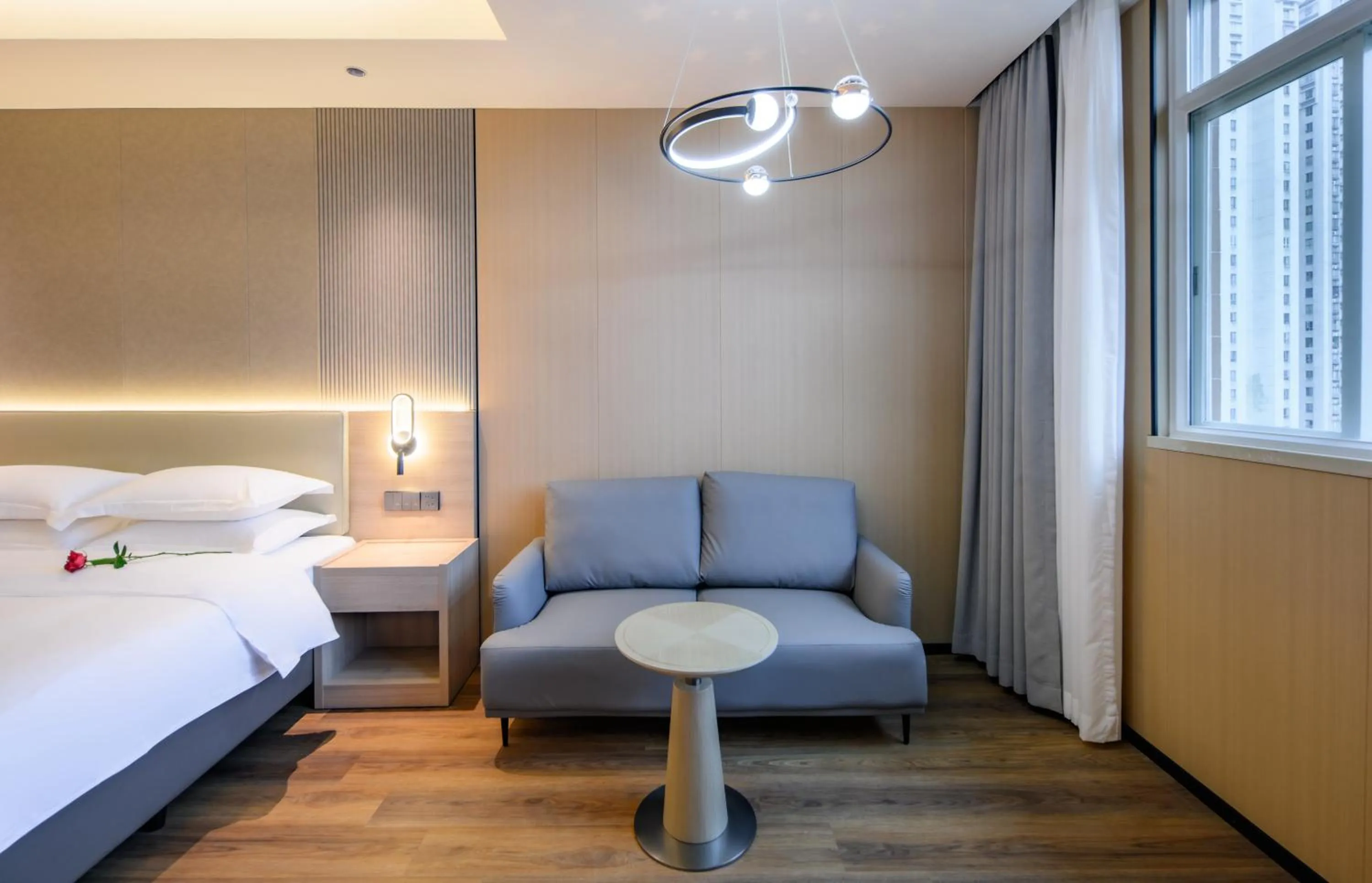 Bed in Shanshui S Hotel