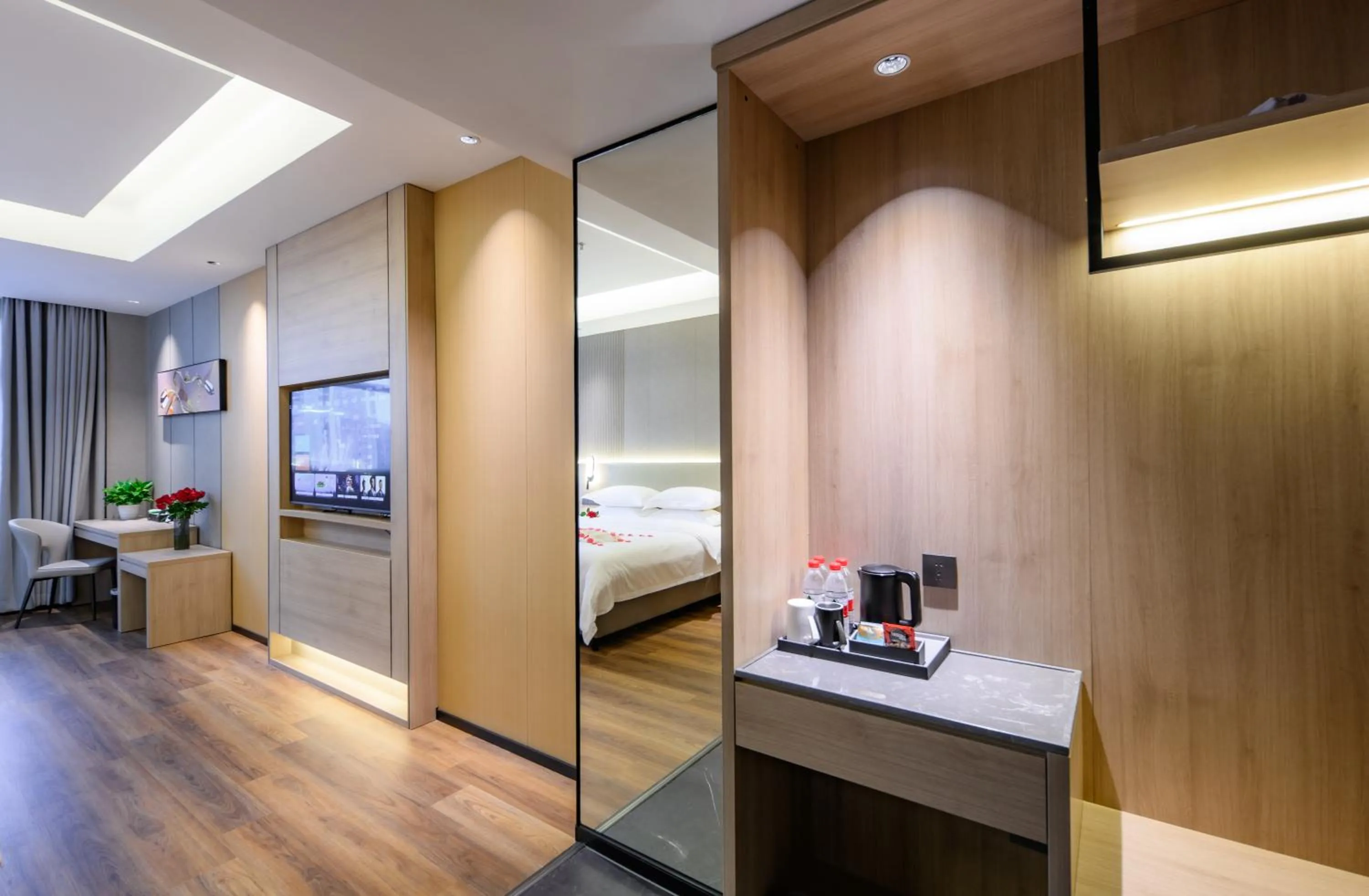 Bed in Shanshui S Hotel