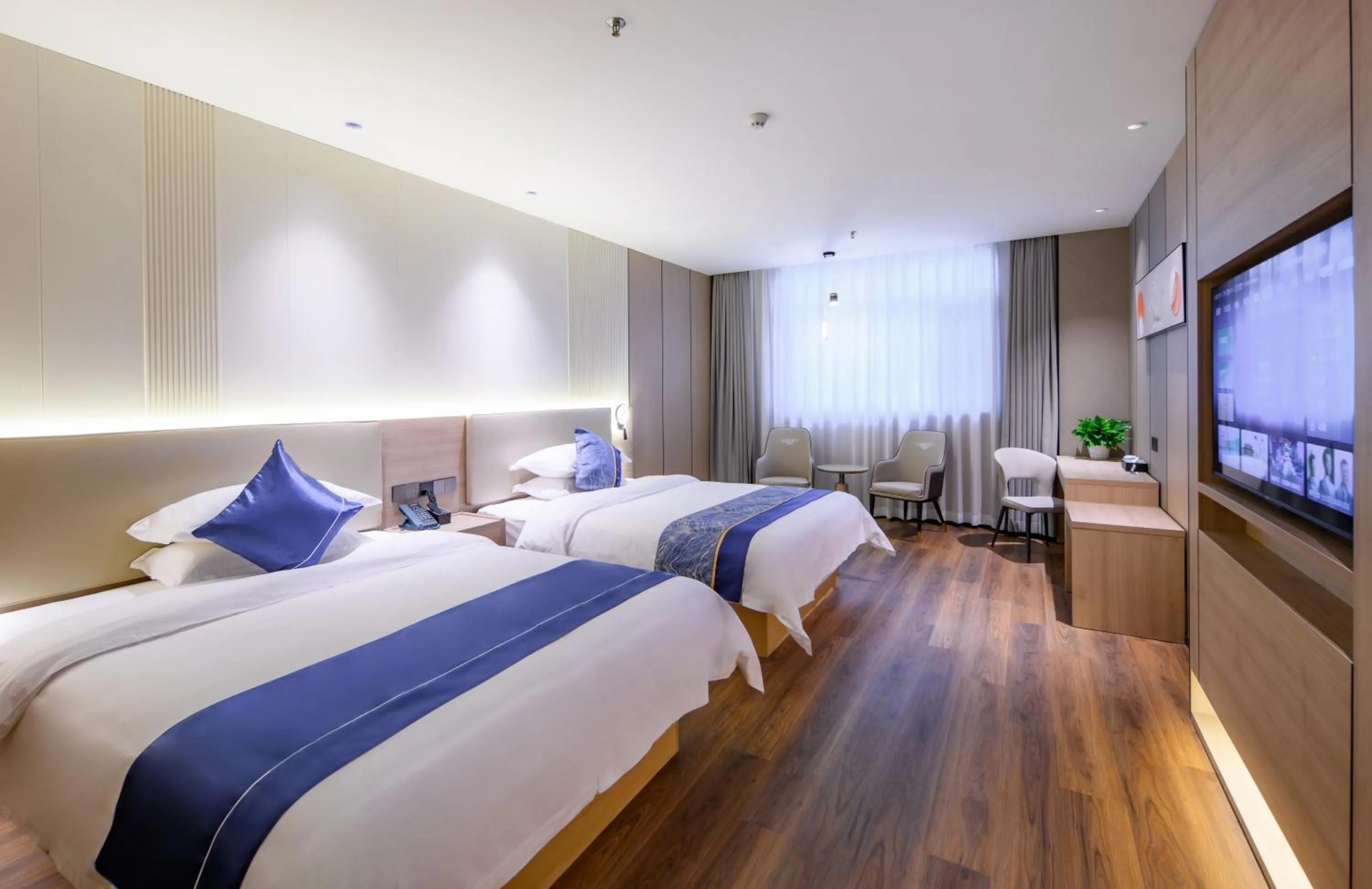 Photo of the whole room, Bed in Shanshui S Hotel