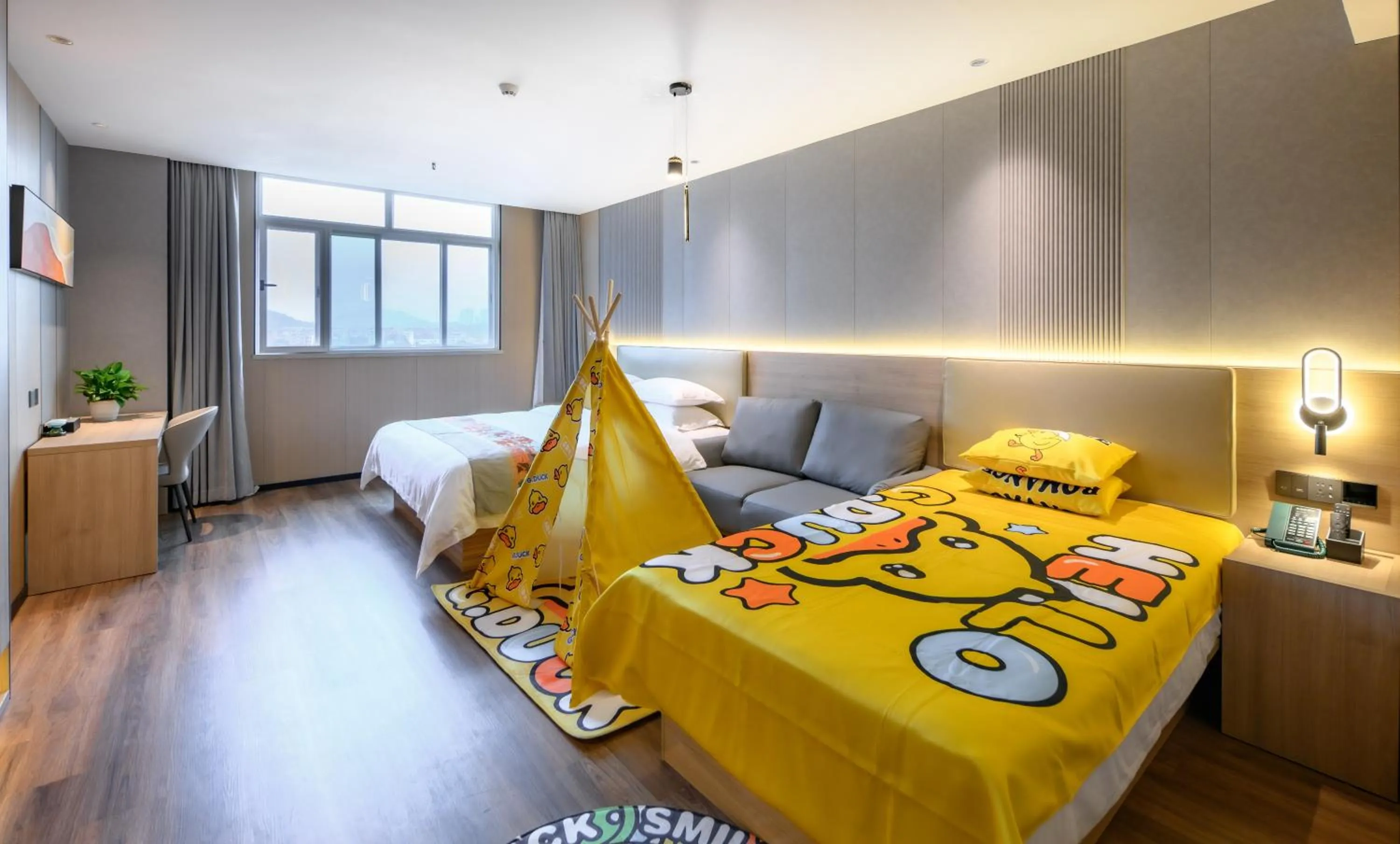 Bed in Shanshui S Hotel