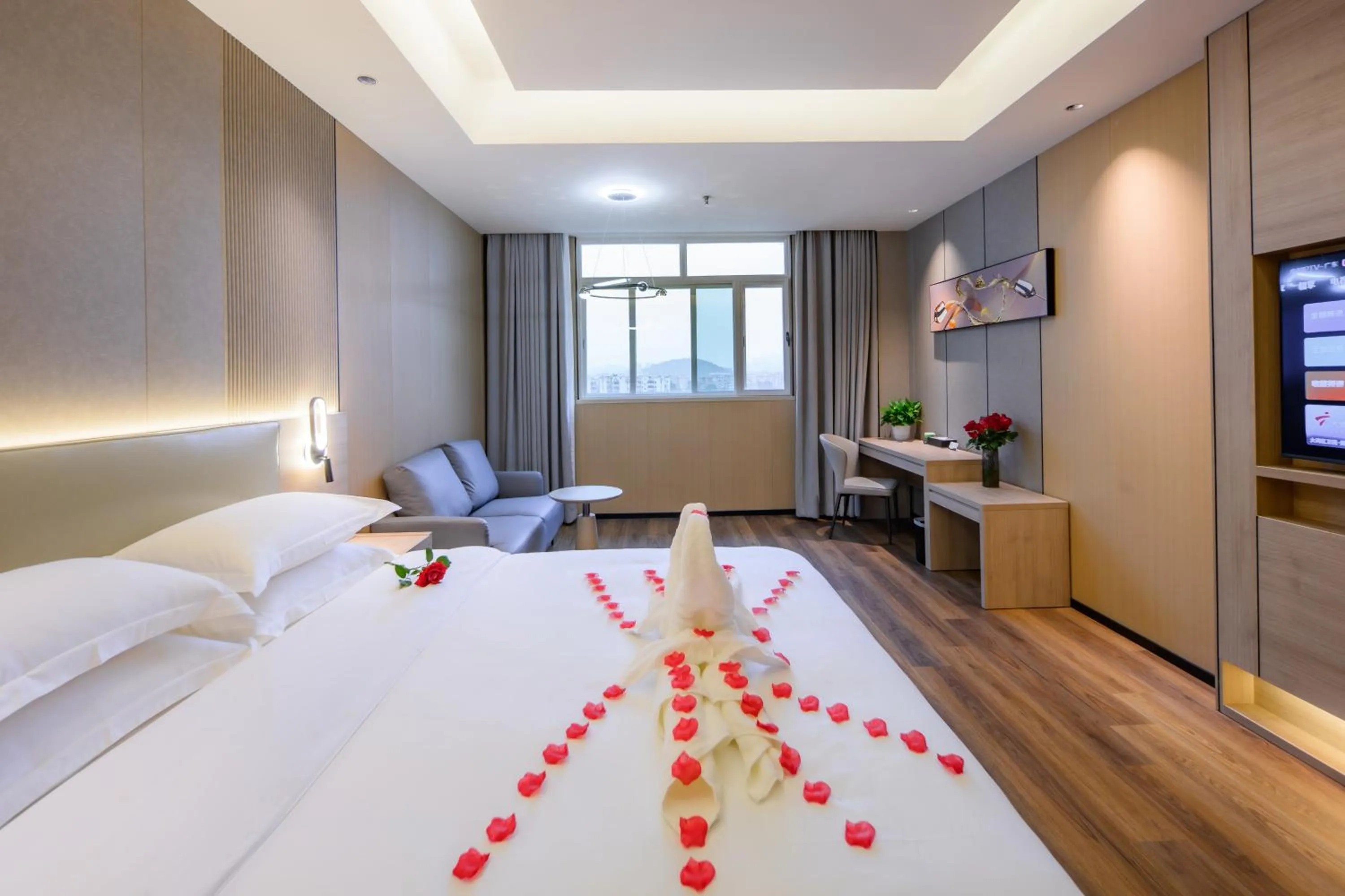 Bed in Shanshui S Hotel