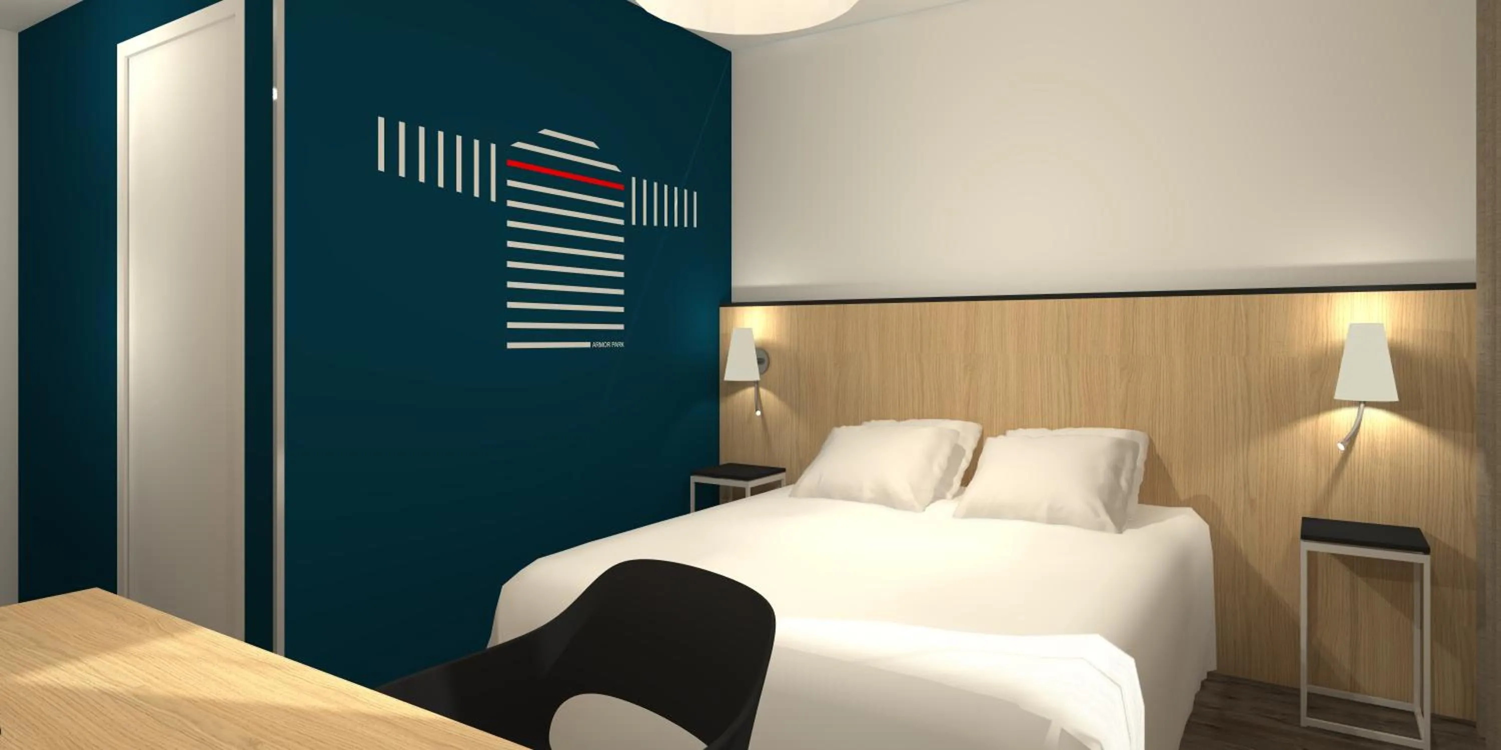 Photo of the whole room, Bed in Best Western Armor Park Dinan et Spa