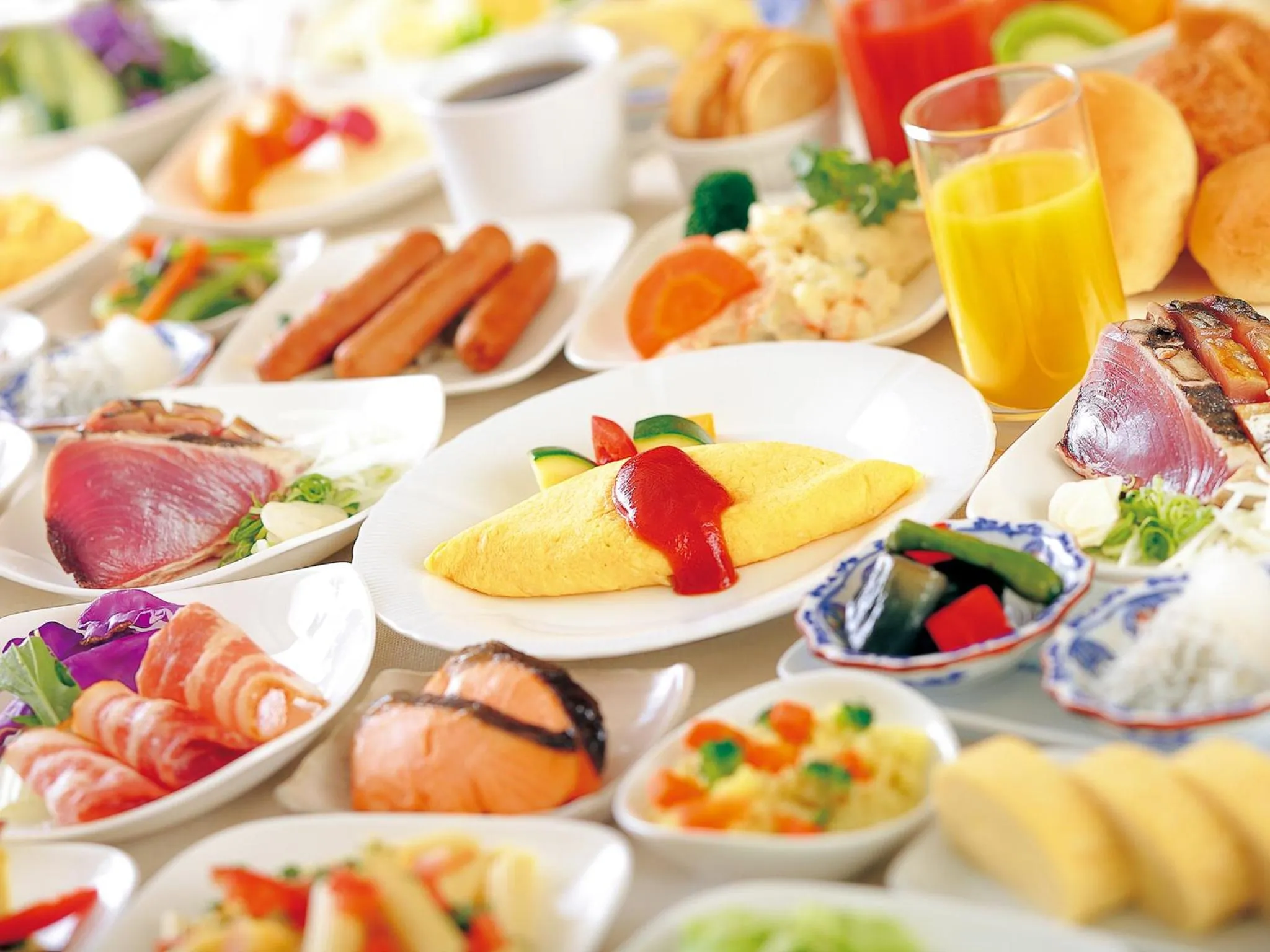 Buffet breakfast in The Crown Palais New Hankyu Kochi