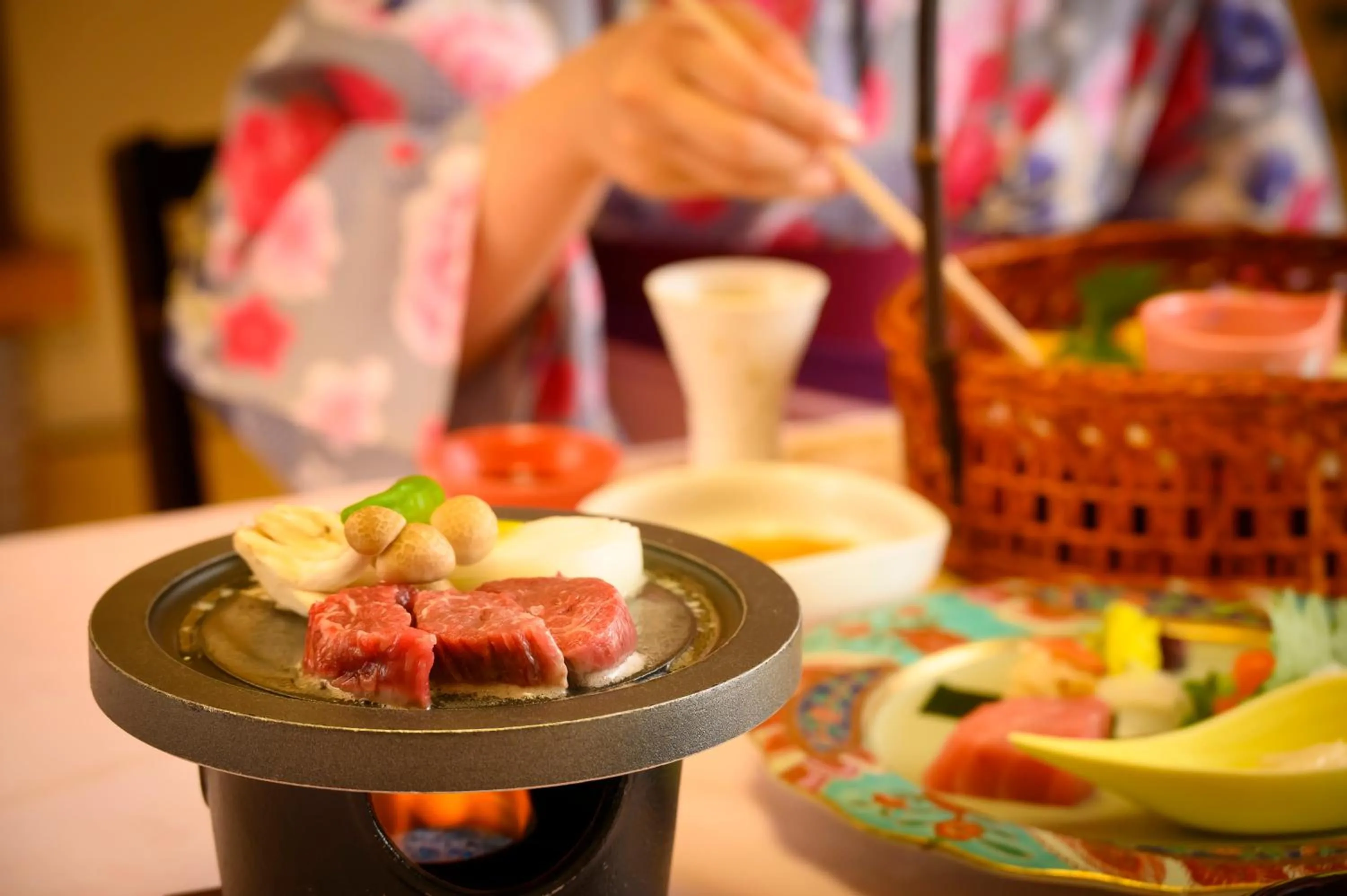 Food and drinks in Kinugawa Grand Hotel Yumenotoki