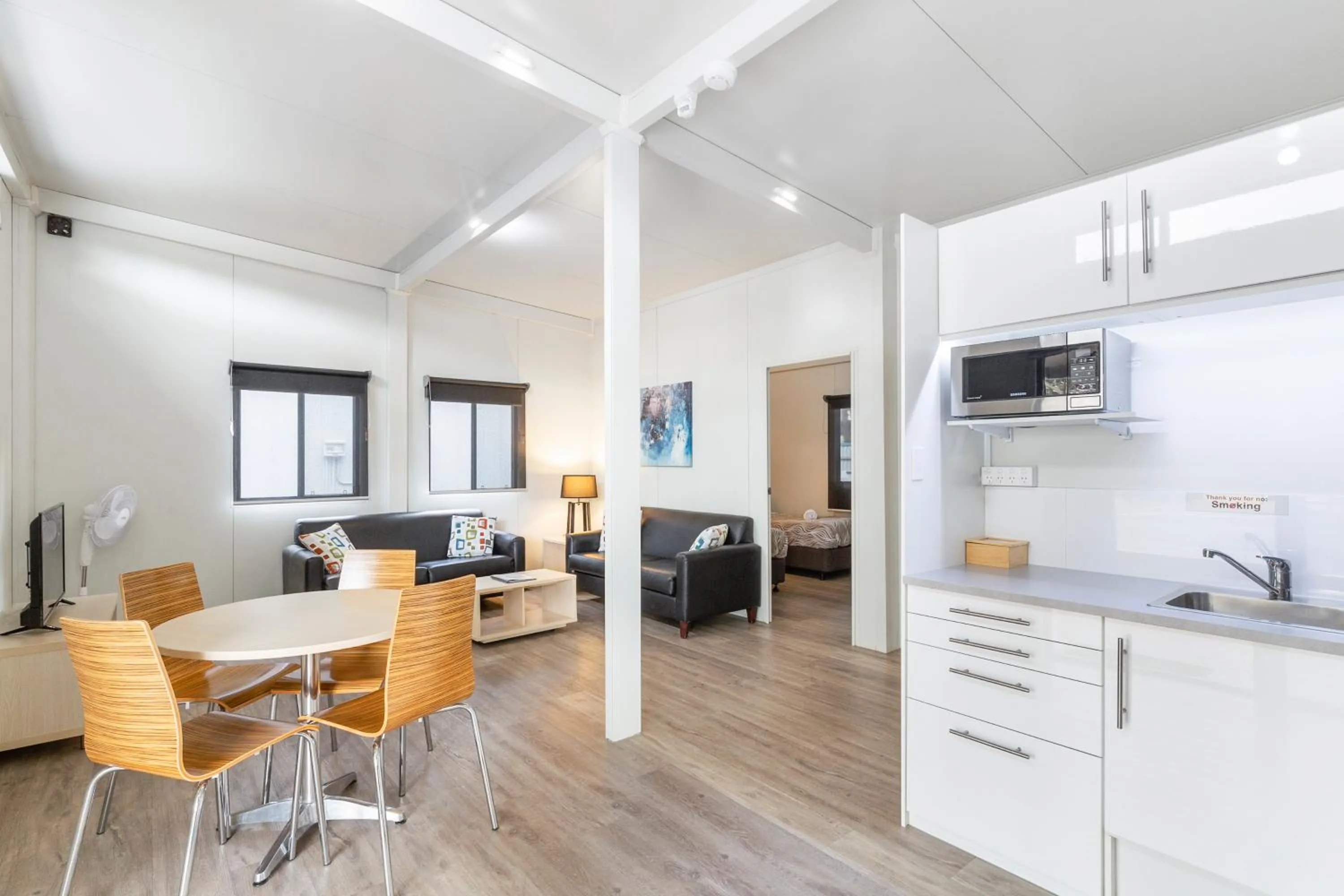 Living room in Gawler Caravan Park