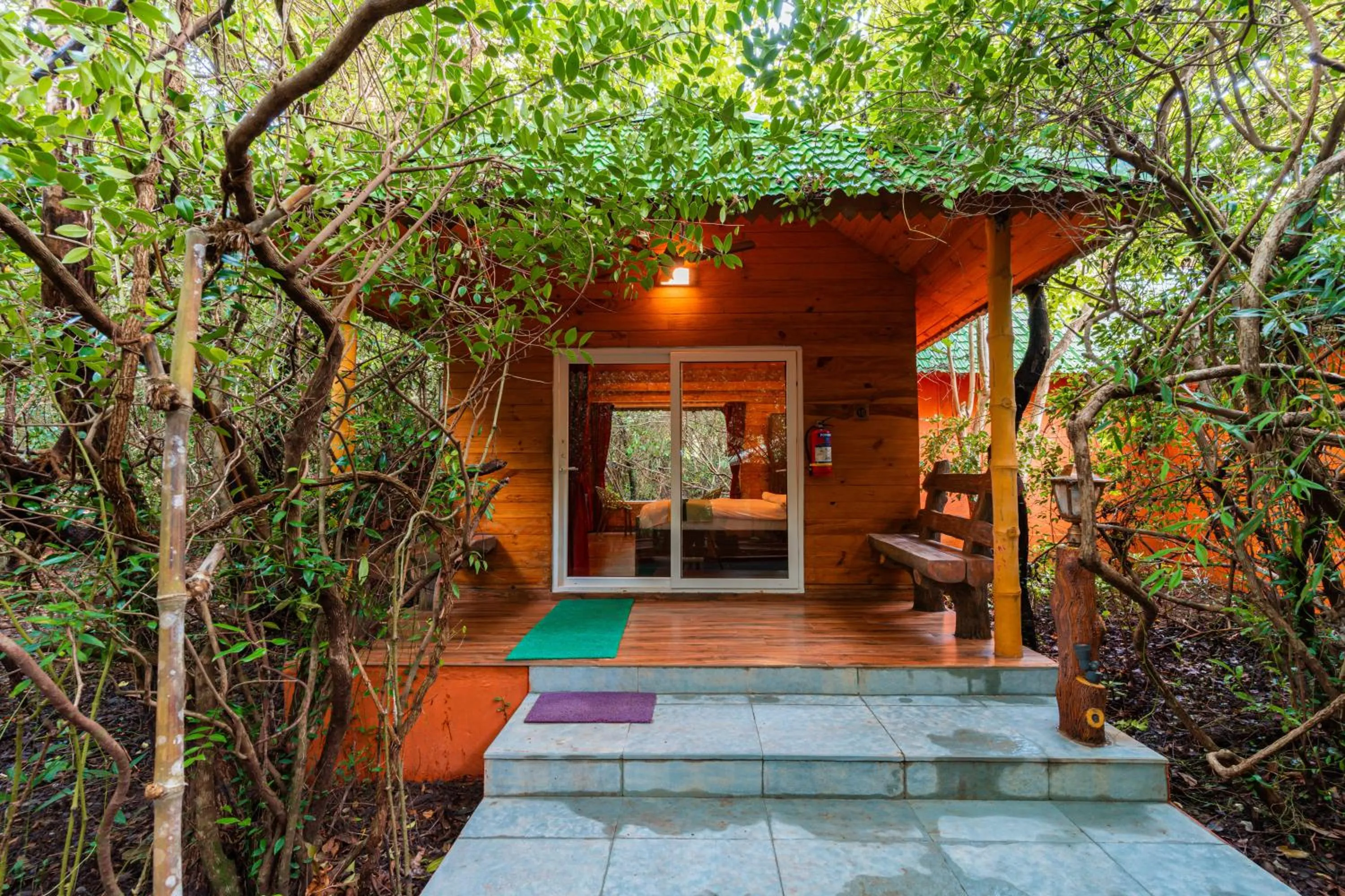 Seating area in Treebo Rock Valley